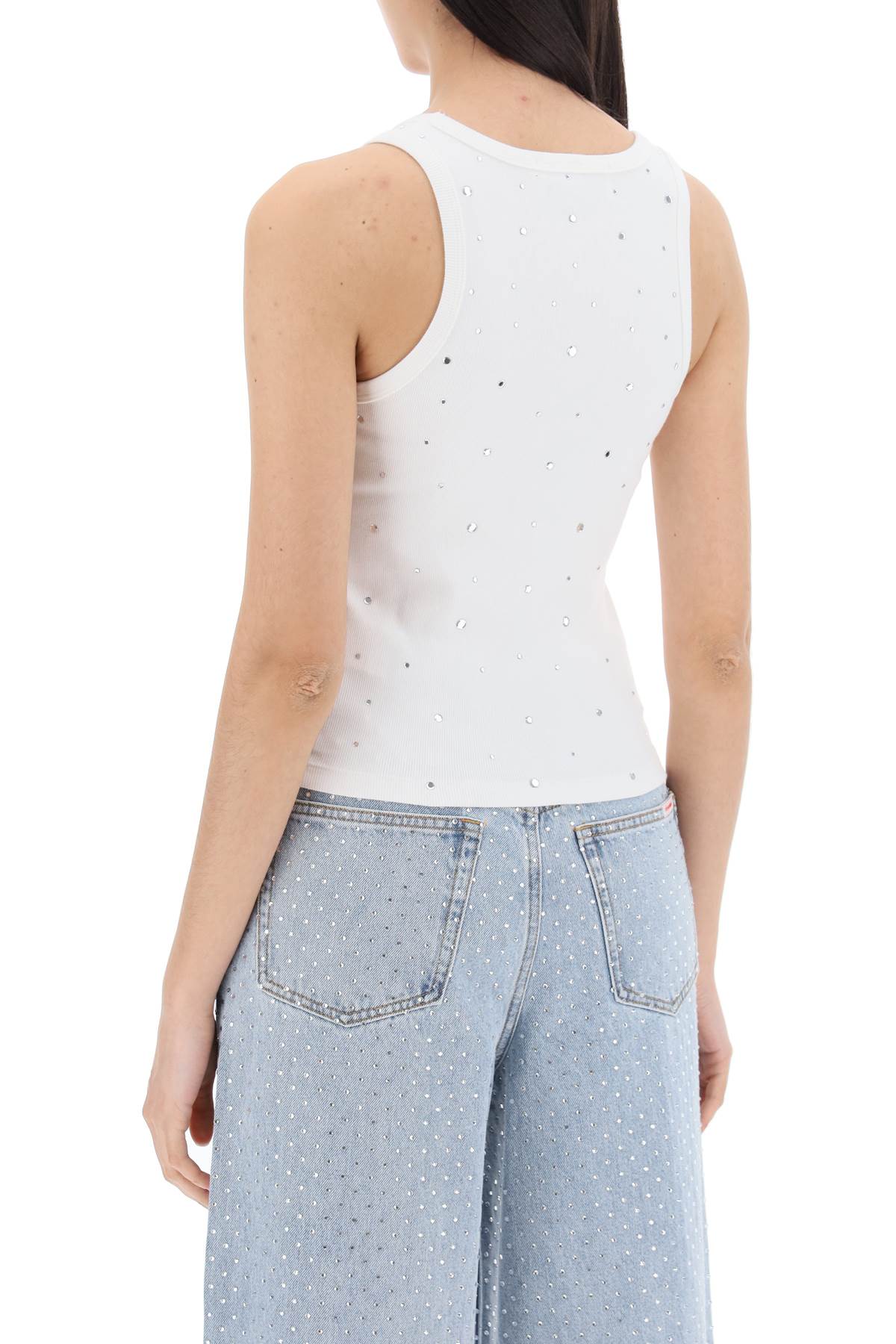 Shop Giuseppe Di Morabito Sleeveless Top With In Milk (white)