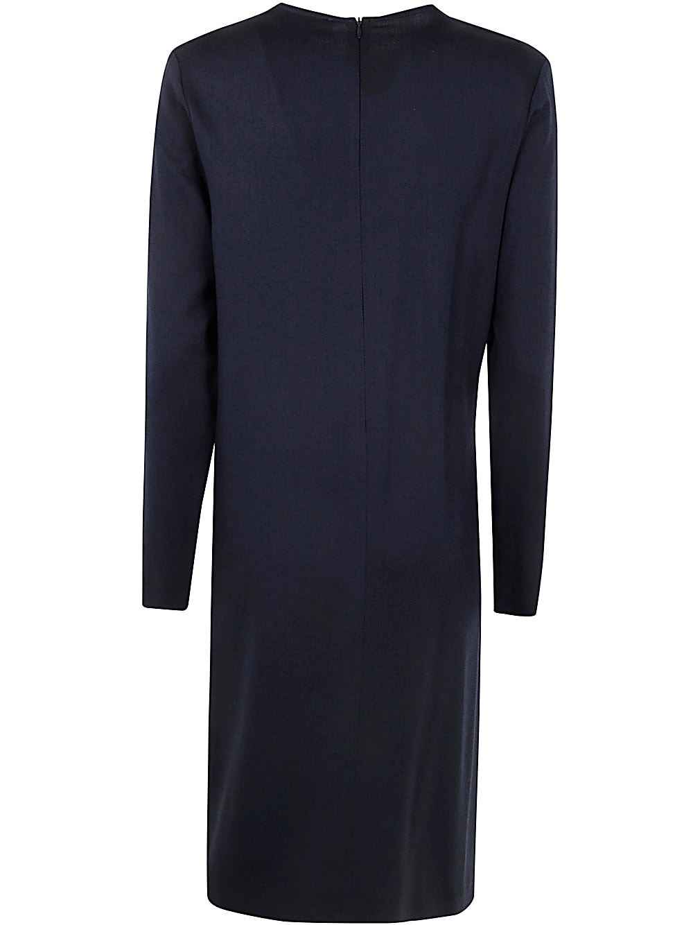 Shop Antonelli Monza Tunic Dress With Brooch In Blue