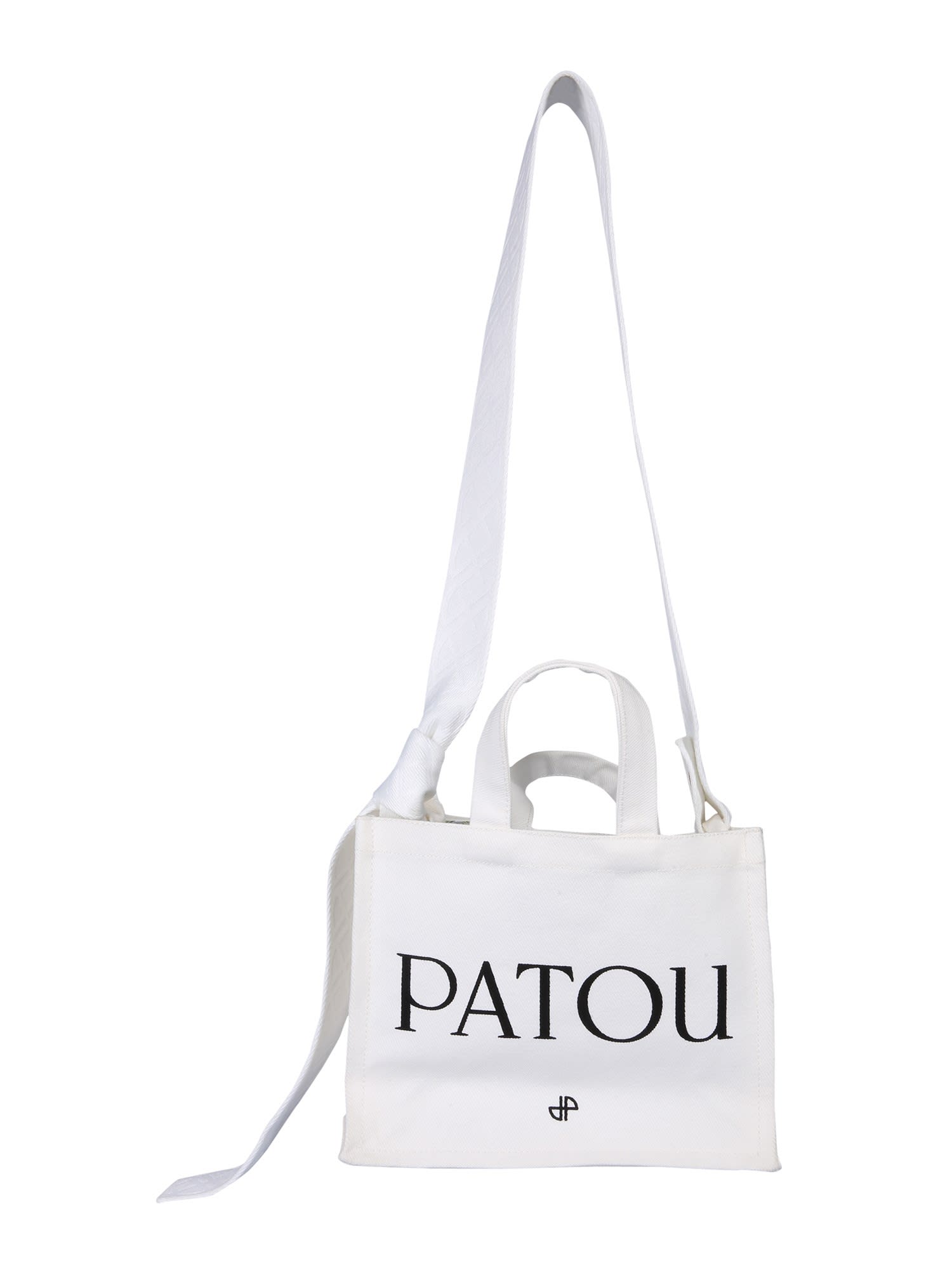 Shop Patou Logo Print Tote Bag In C Cream