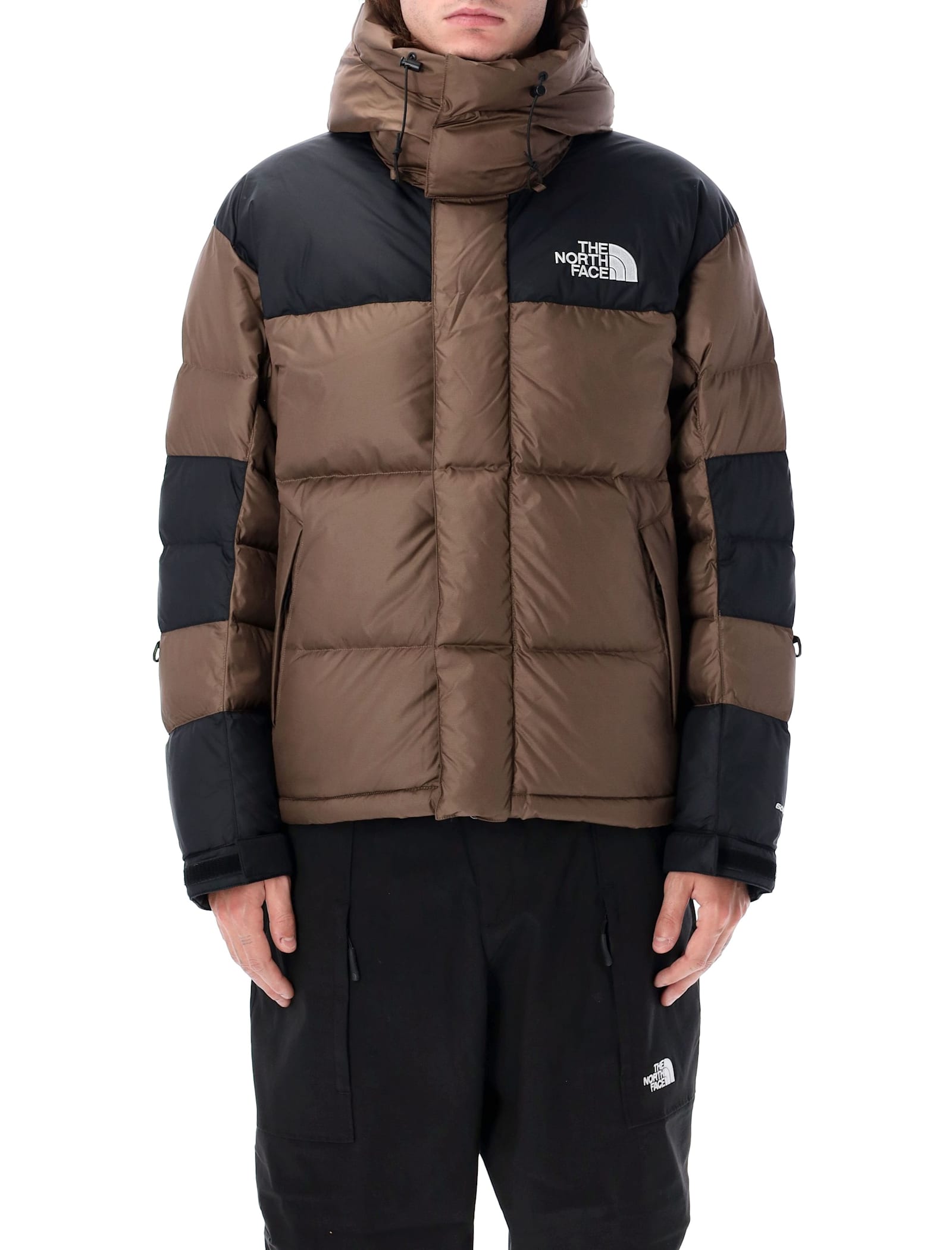 Shop The North Face Himalayan Baltoro Down Jacket In Smokey Brown/tnf Black