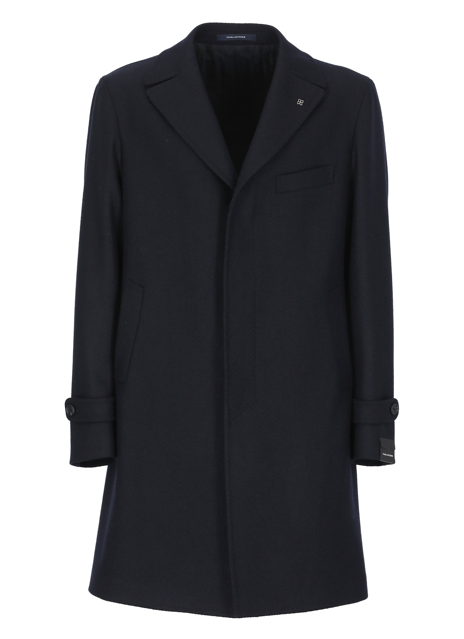 Shop Tagliatore Thomas Coat In Blue