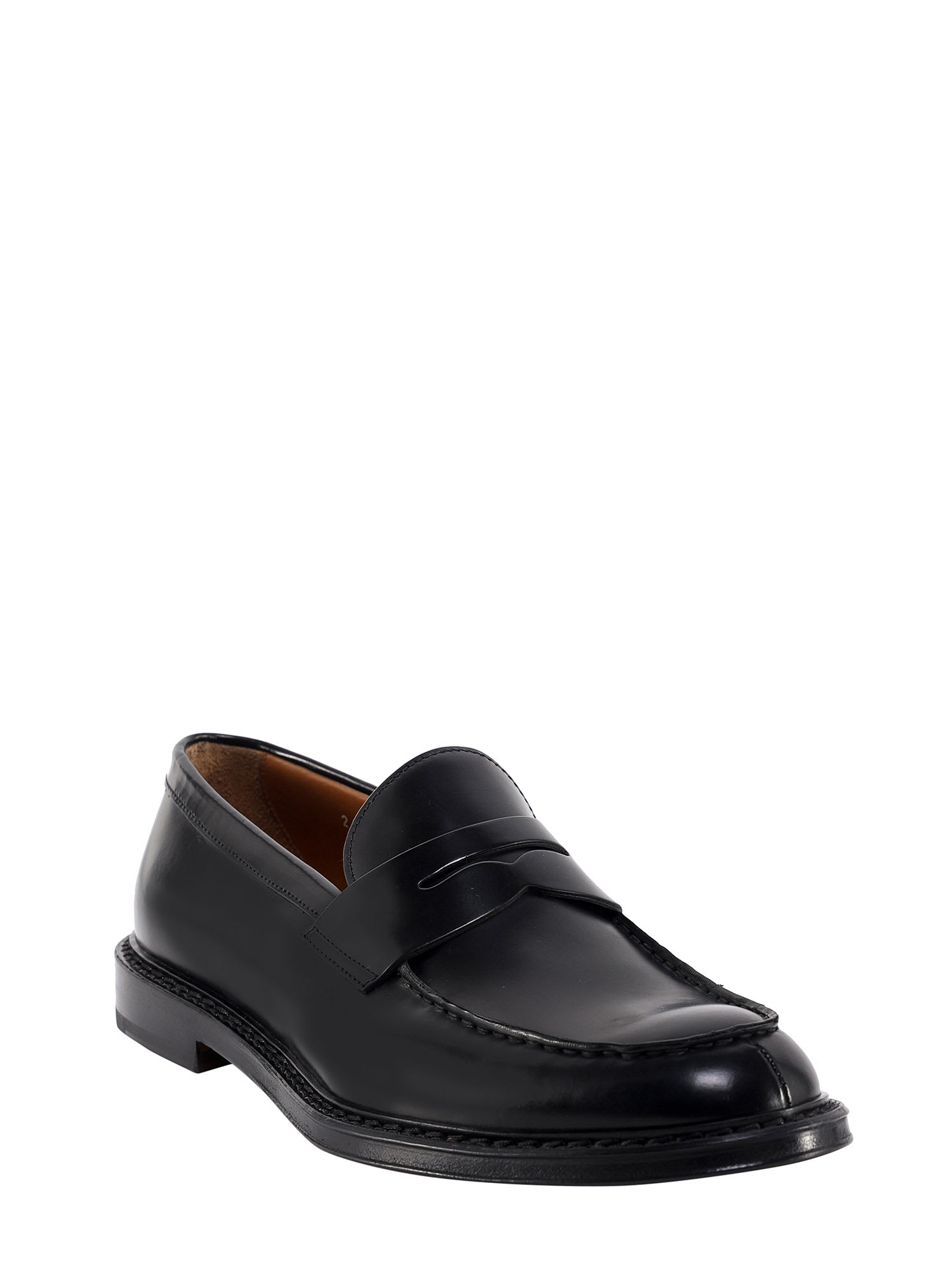 Shop Doucal's Loafer In Nero