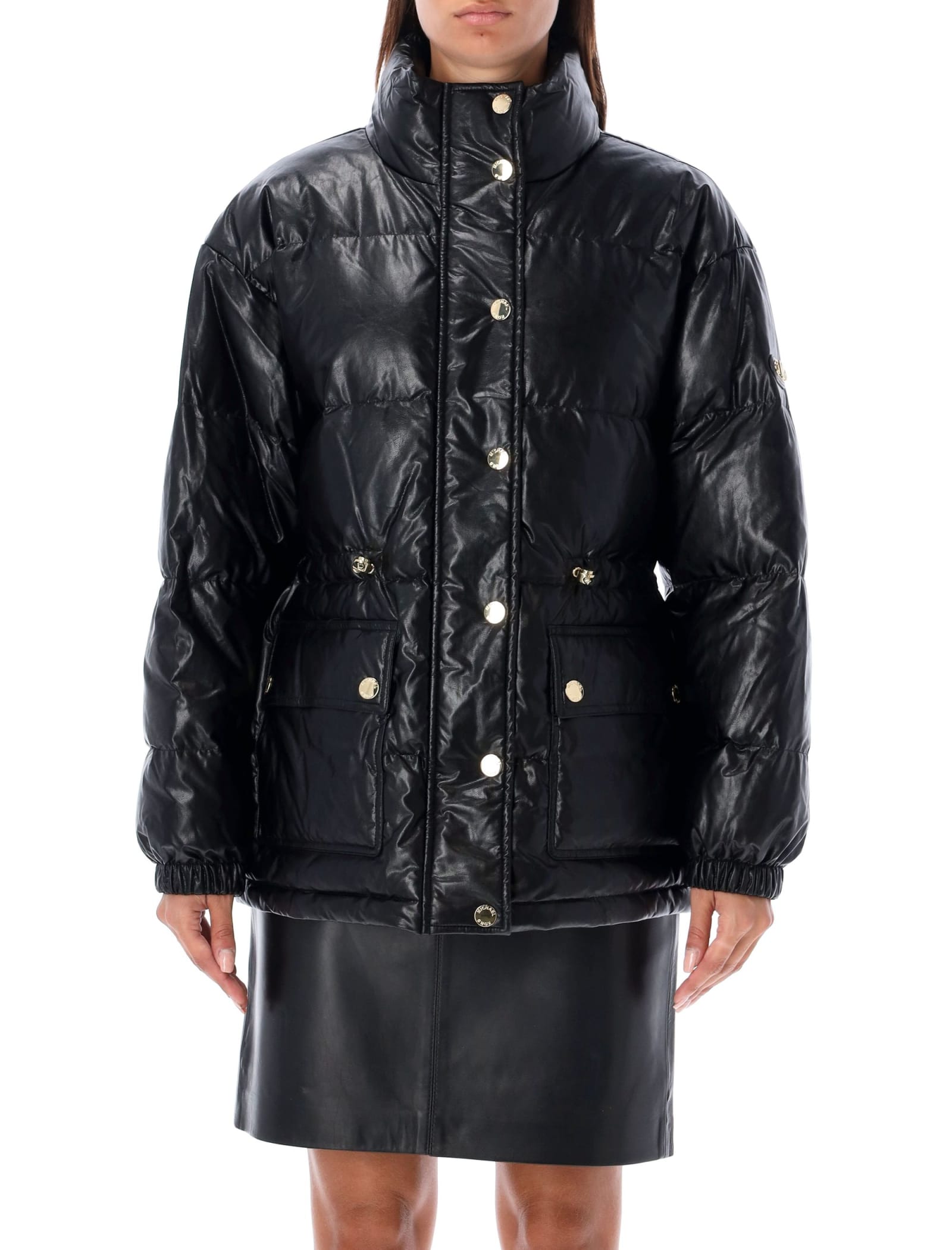 MICHAEL MICHAEL KORS ECO LEATHER DOWN JACKET