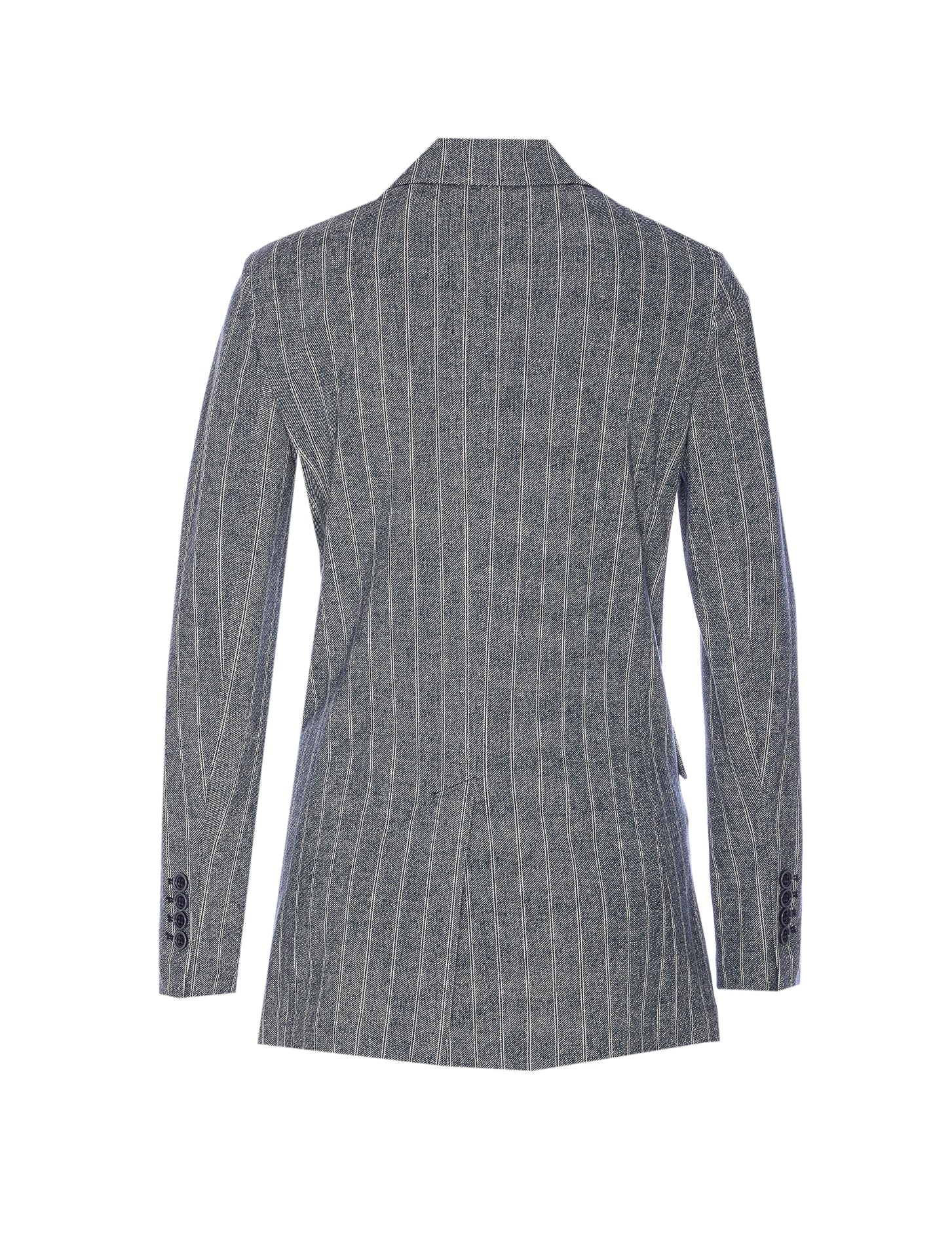 Shop Circolo 1901 Double Breasted Striped Jacket
