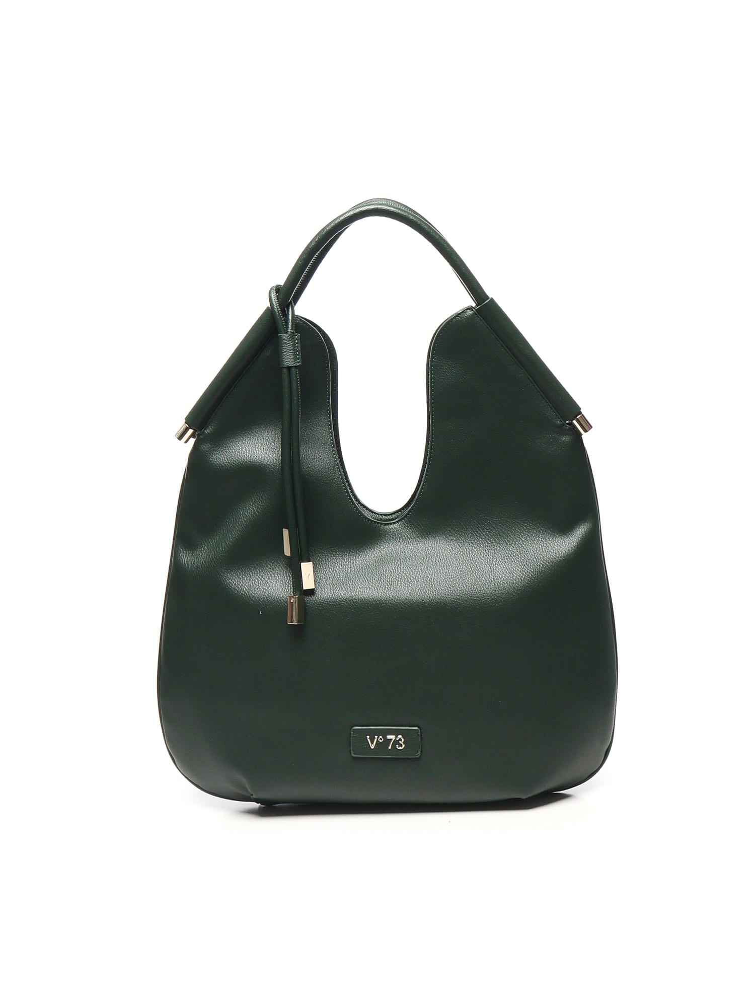 V73 Curved-handle Tote Bag In Green
