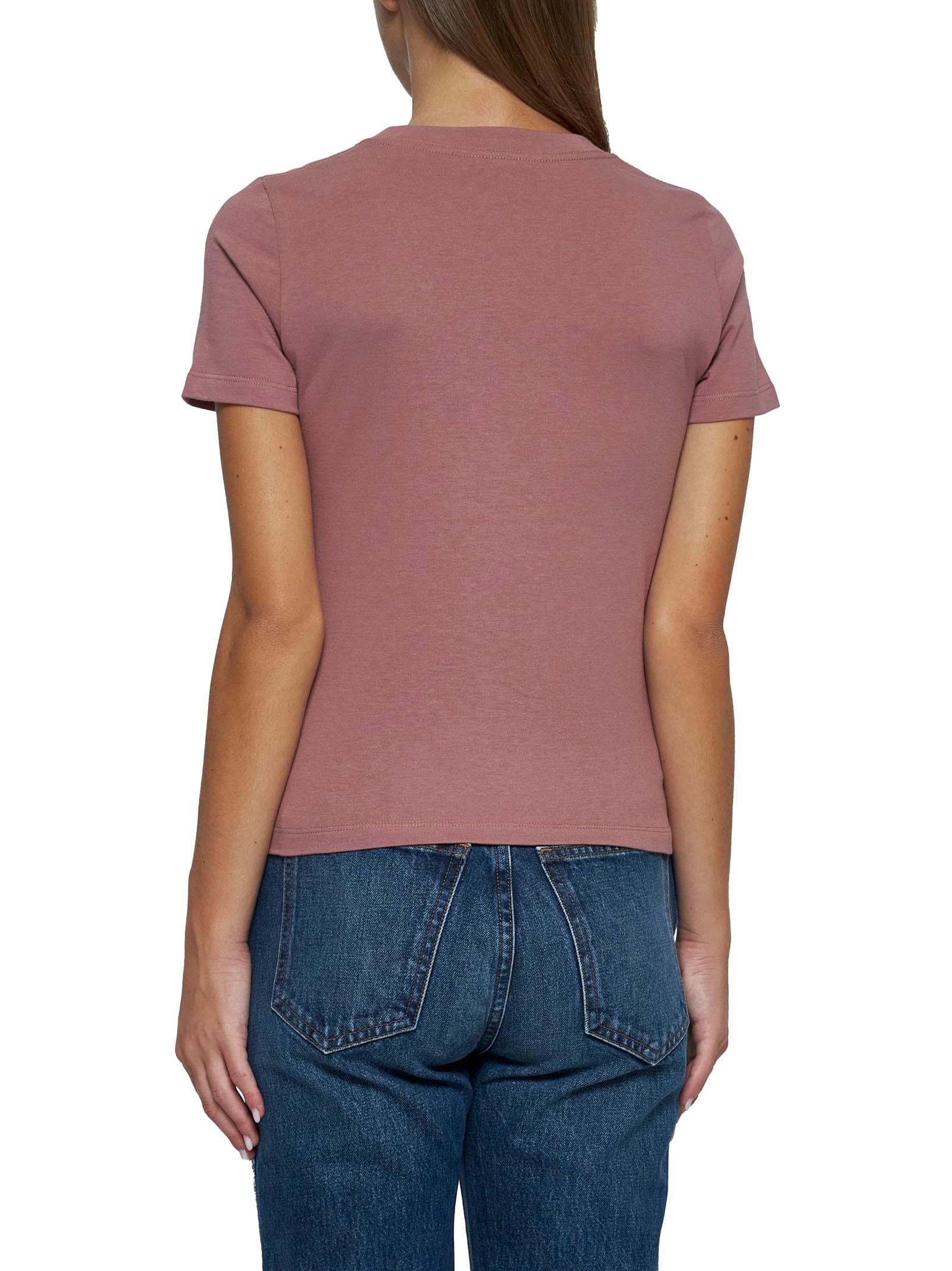 Shop Chloé T-shirt In Dried Rose