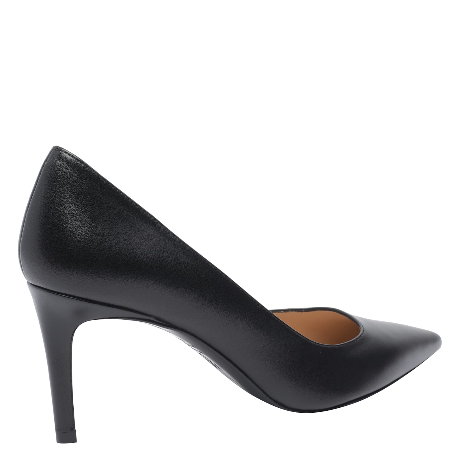 Stuart Weitzman Stuart Leather Stiletto Pumps In Black