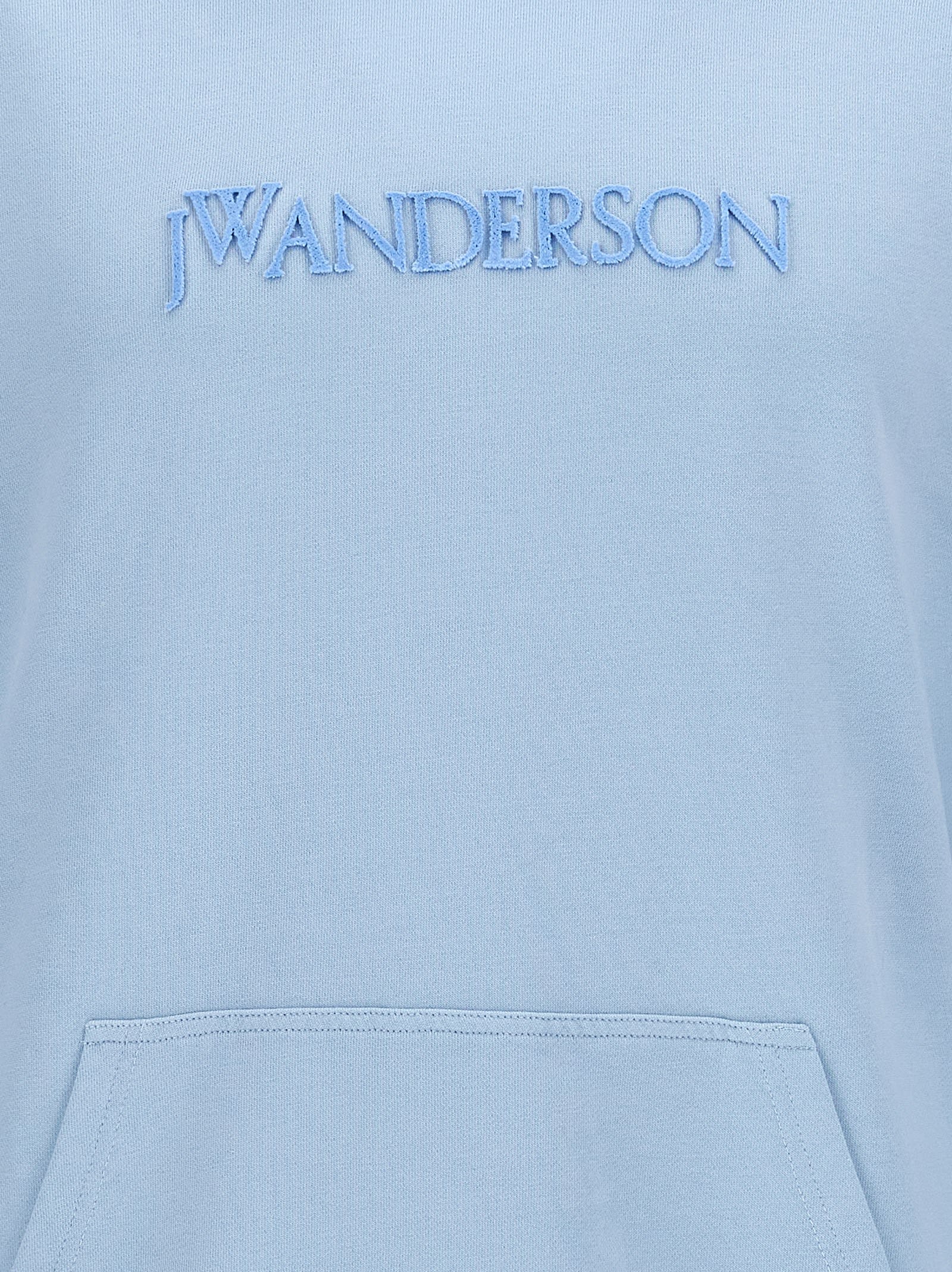 Jw Anderson J.w.anderson 'logo Embroidery Hoodie' Sweatshirt In Blue