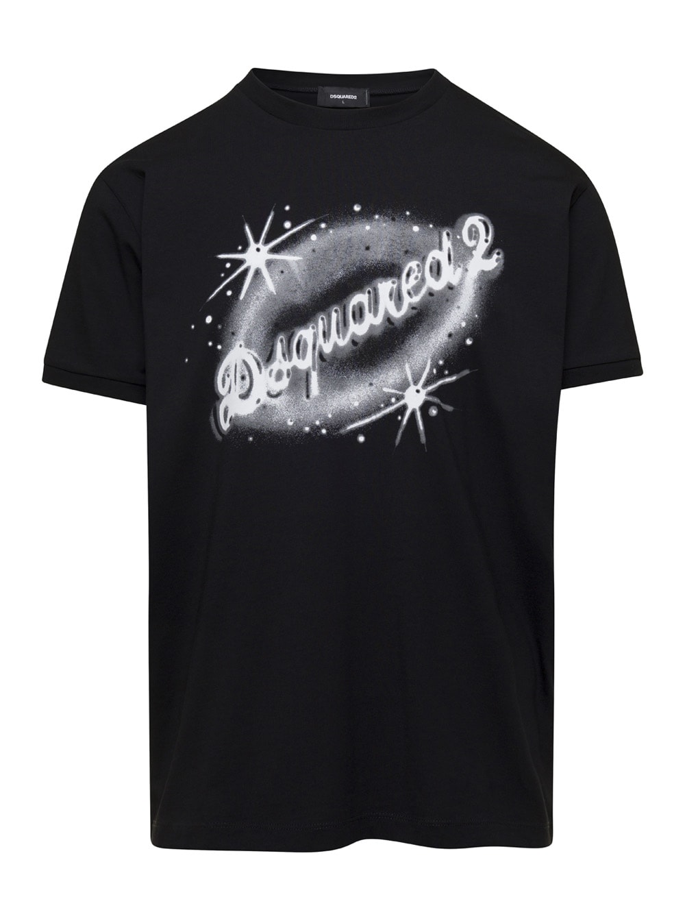 Crewneck T-shirt With Logo Print