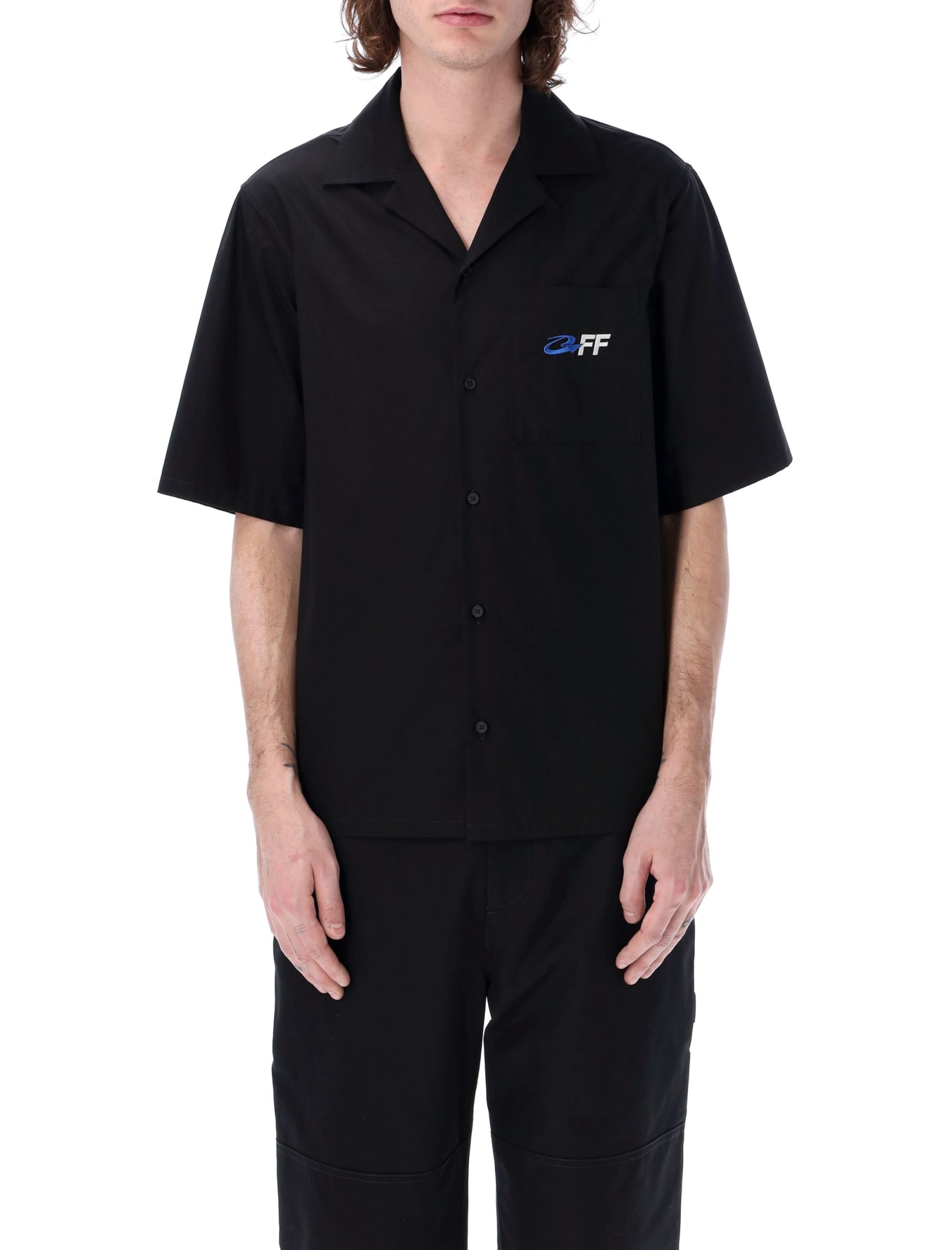 Off-White Exact Opp-print short-sleeved Shirt - Farfetch