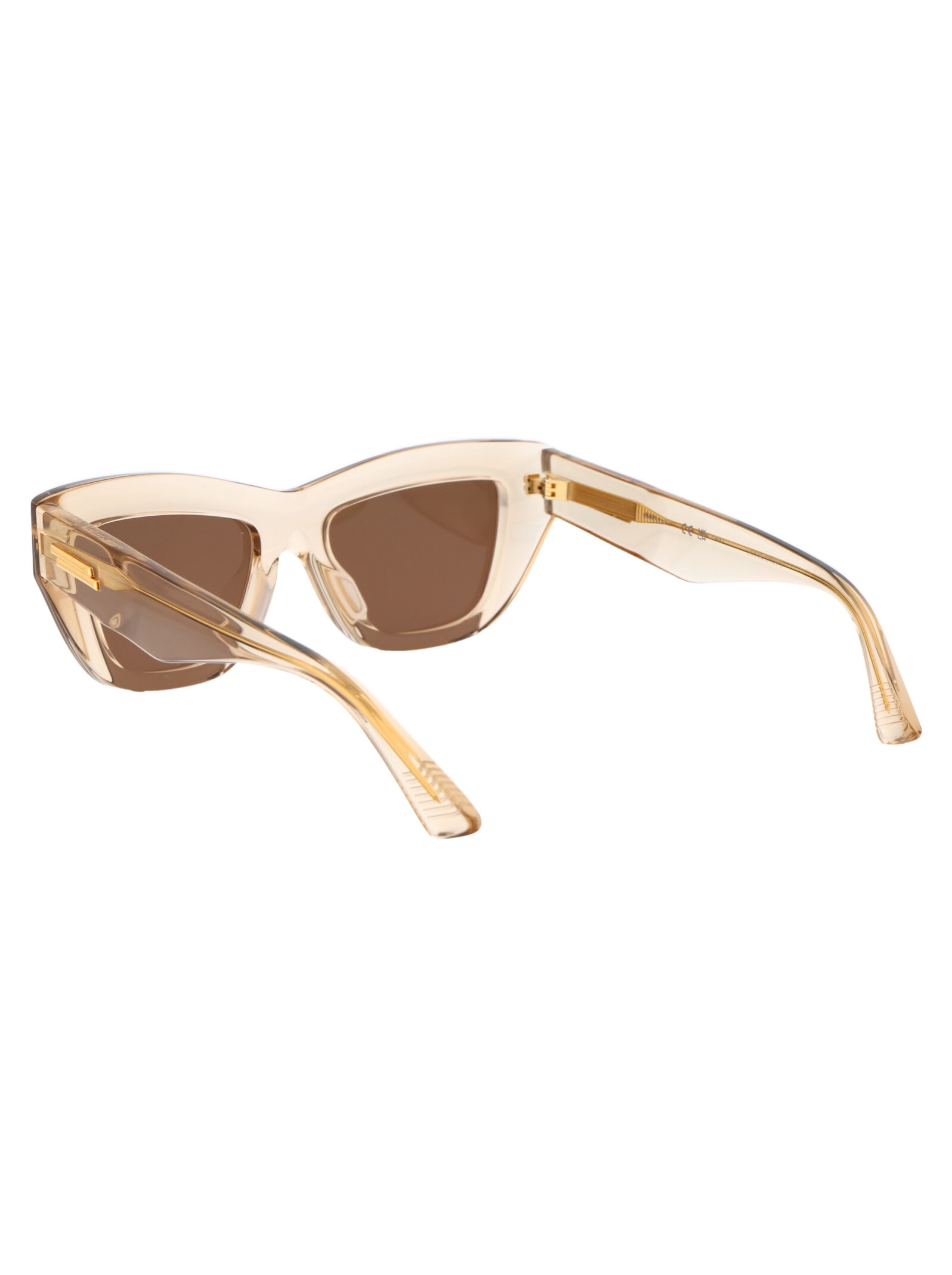 Shop Bottega Veneta Bv1218s Sunglasses In 003 Nude Nude Brown