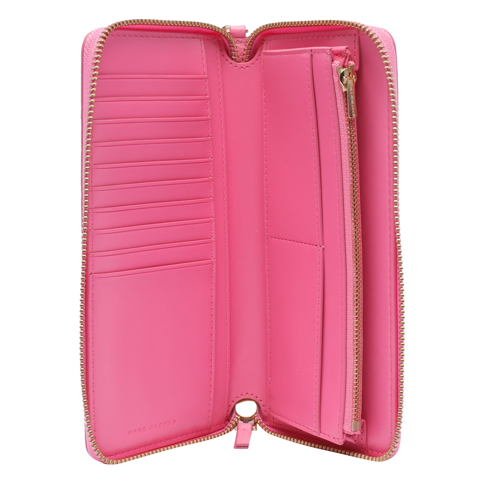 Marc Jacobs Bow Continental Wallet With Wrist Strap In Pink