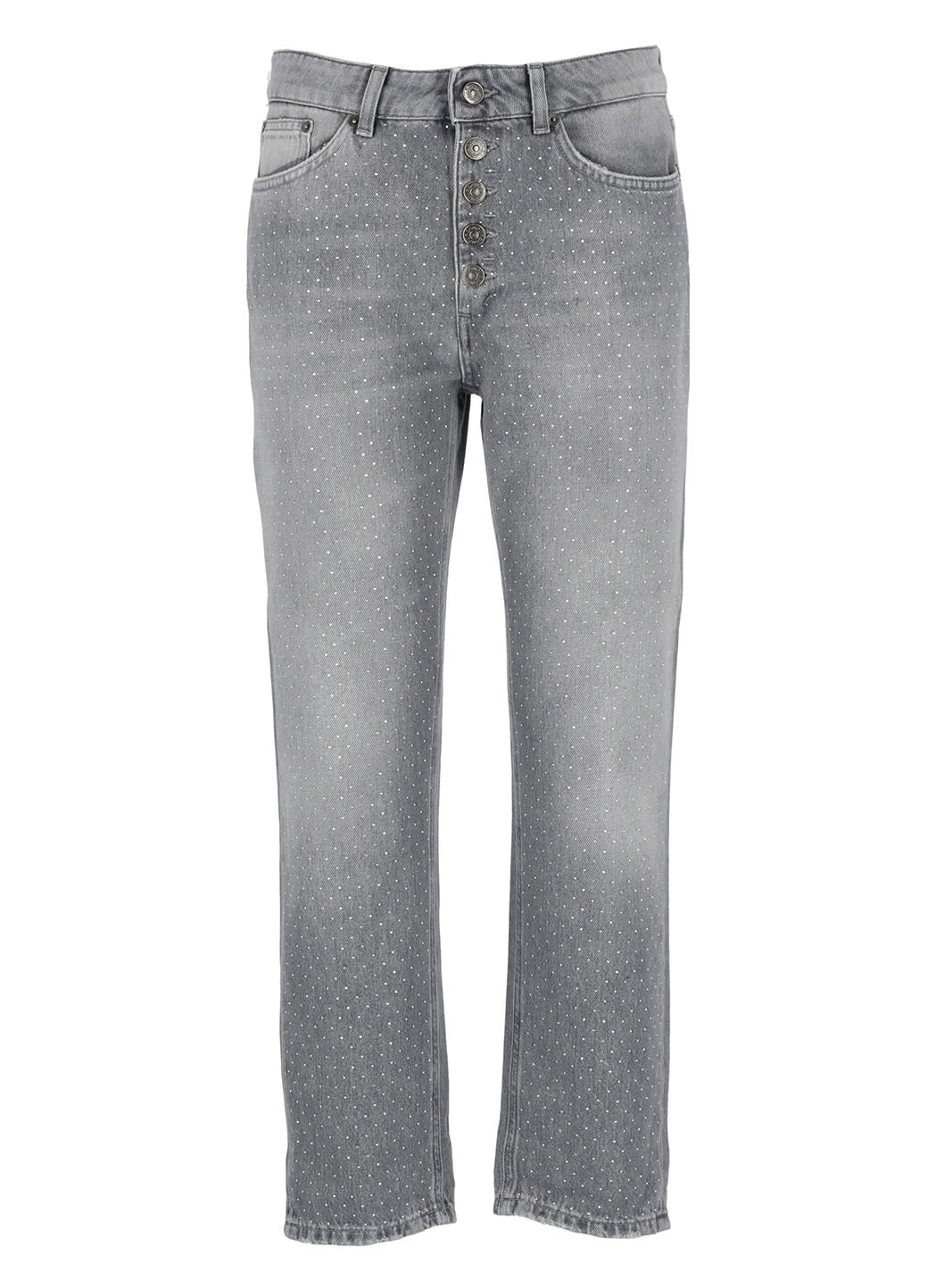 Shop Dondup Koons Trousers In Grey