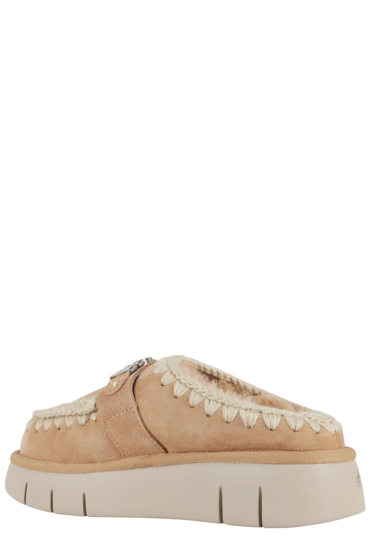 Mou Bounce Clog Metal Logo In Neutral