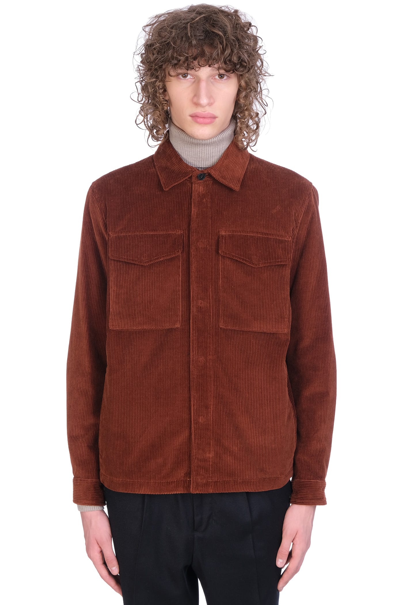 Baracuta Casual Jacket In Brown Cotton