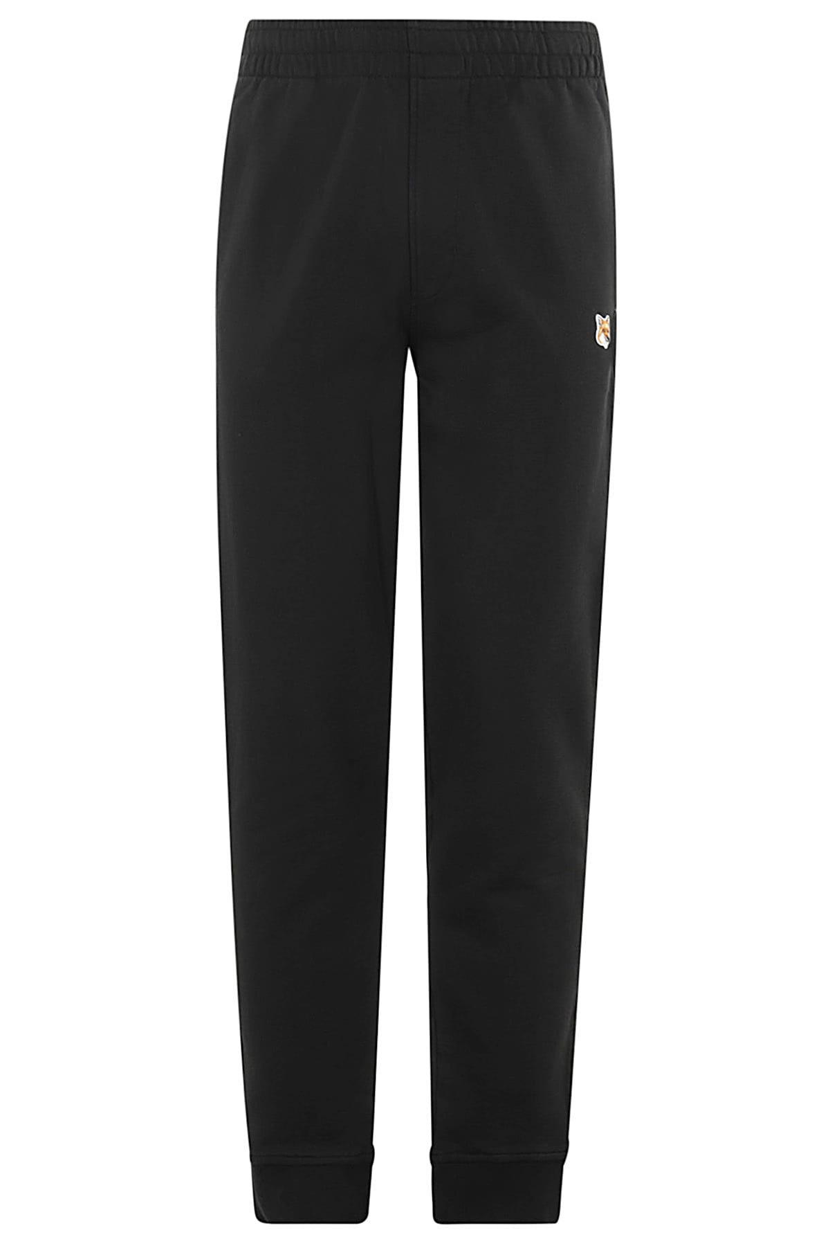 Shop Maison Kitsuné Fox Head Patch Regular Jog Pants In Black