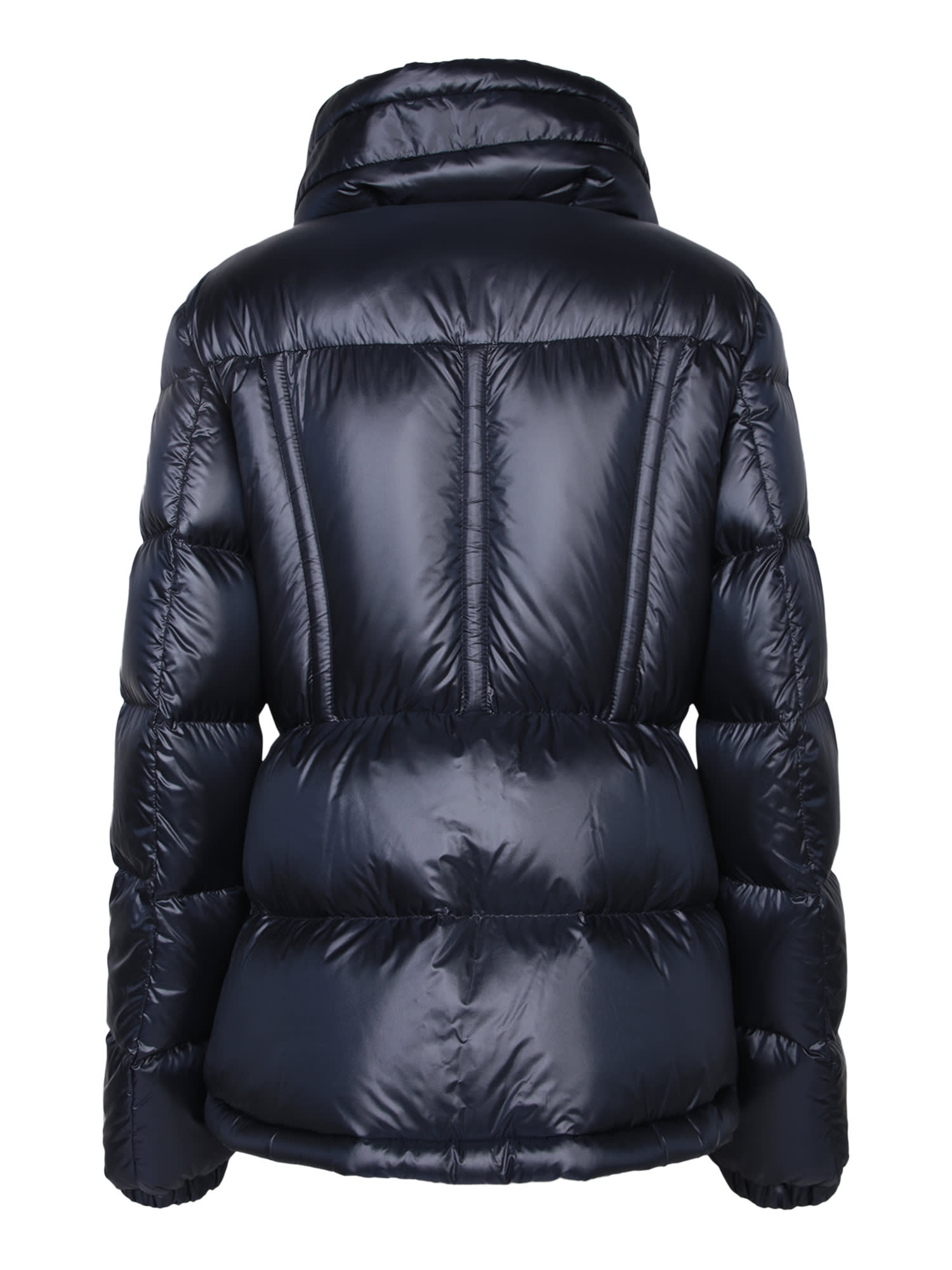 Shop Moncler Douro Blue Down Jacket