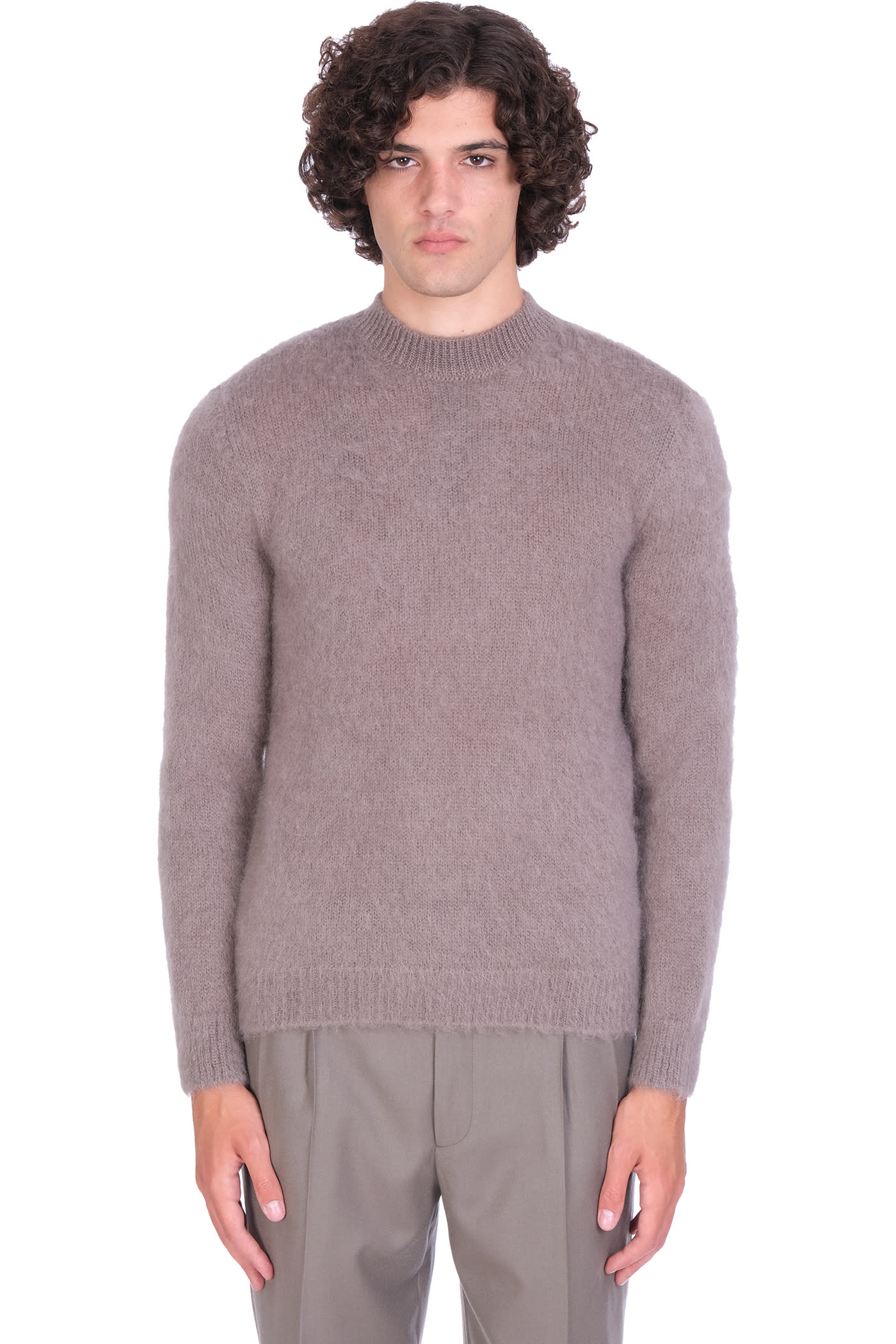 Giorgio Armani Knitwear In Grey Wool
