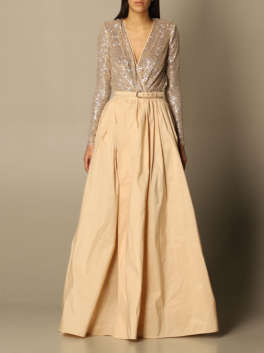 Elisabetta Franchi Dress Elisabetta Franchi Long Dress With Sequin Body
