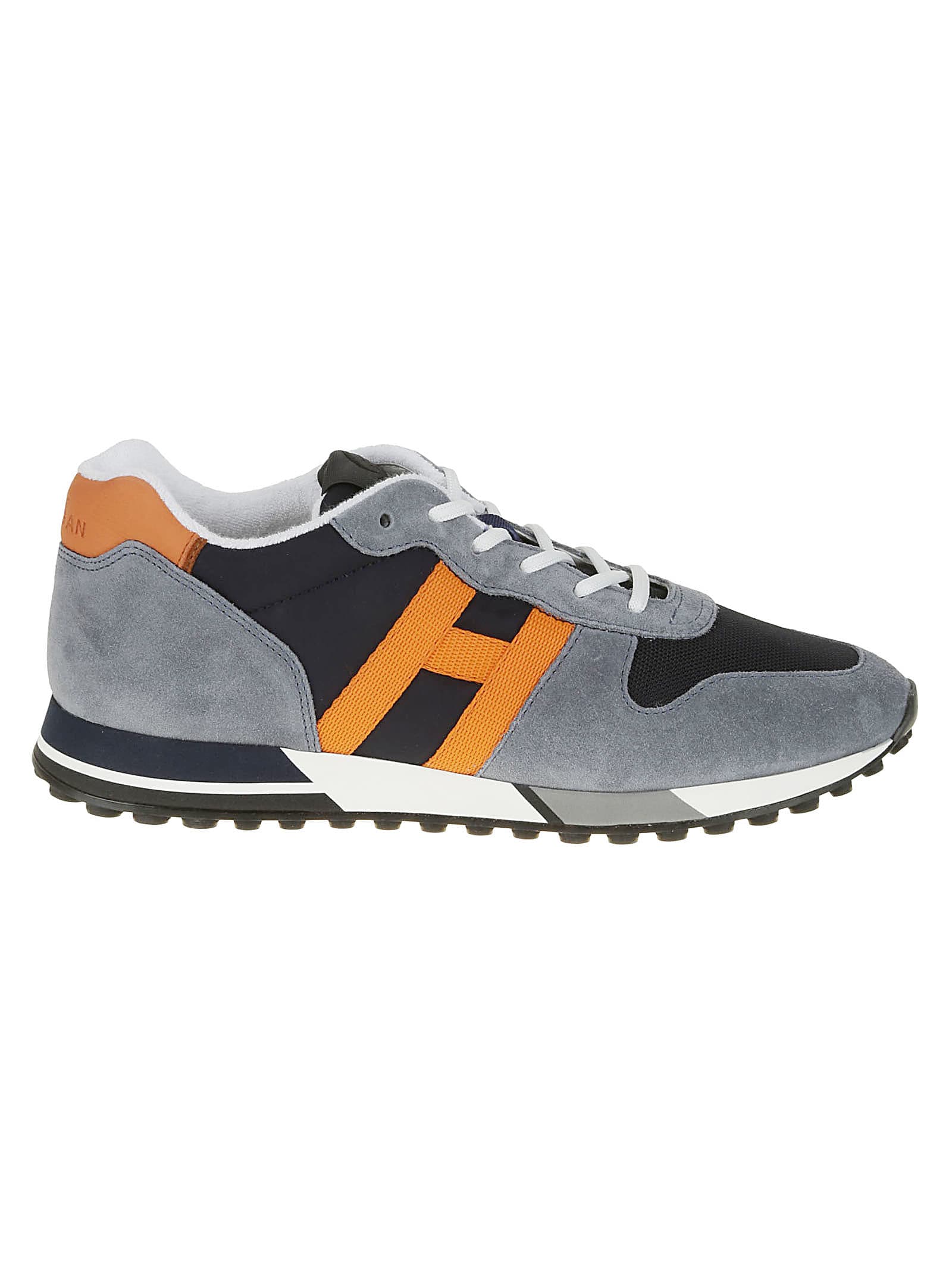 Hogan Sneakers  H383 Orangegrey In Blue