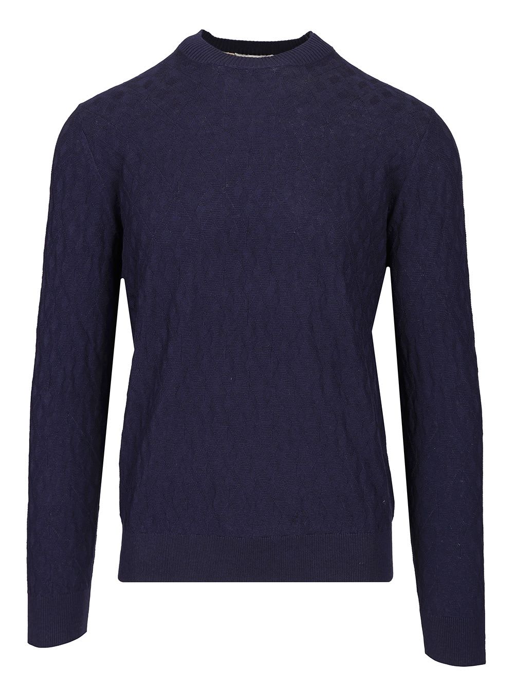Crew Neck Pullover 100%wo Merino Finezza 7 Cioccolato