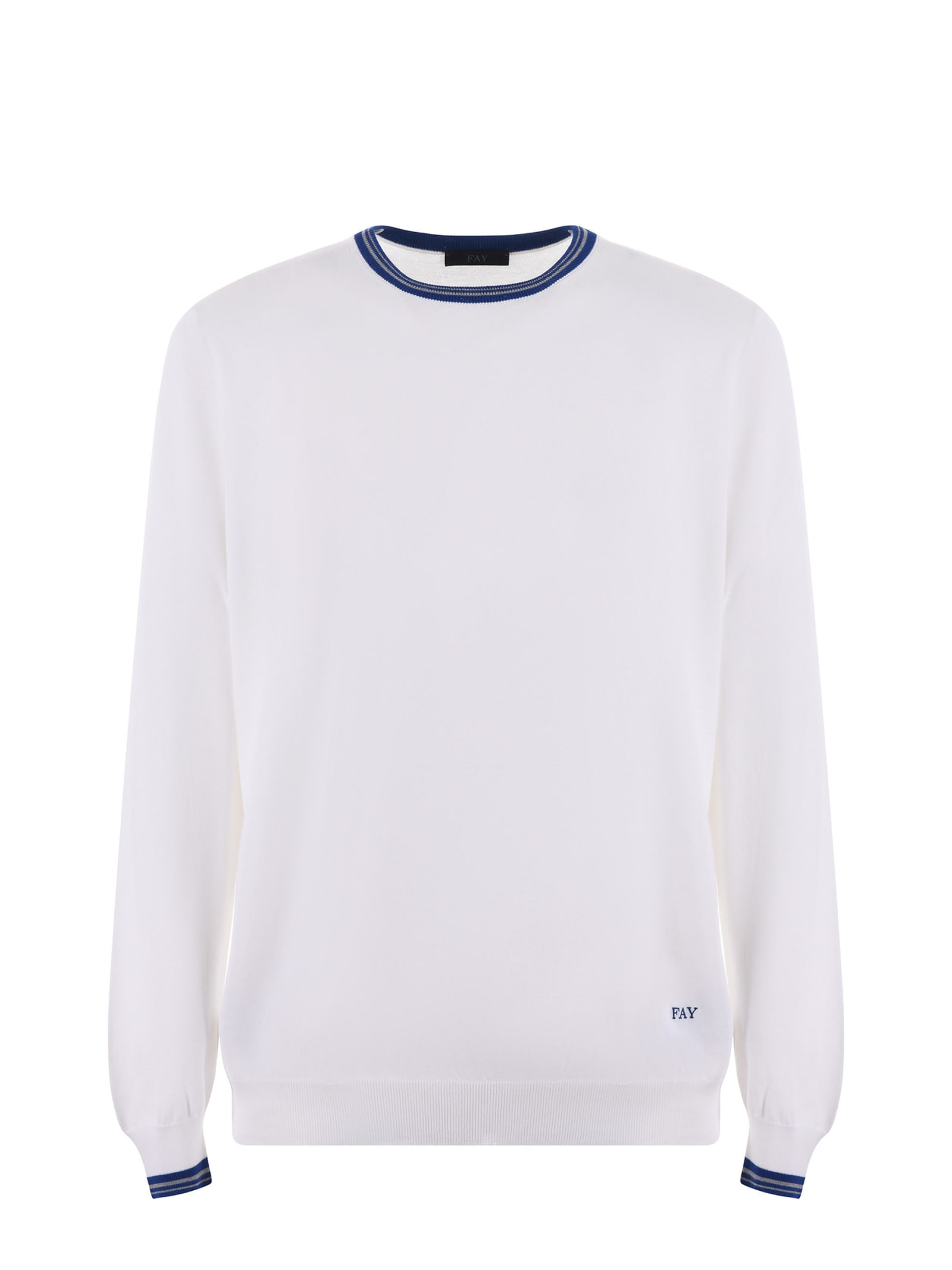 Shop Fay Sweater In Bianco