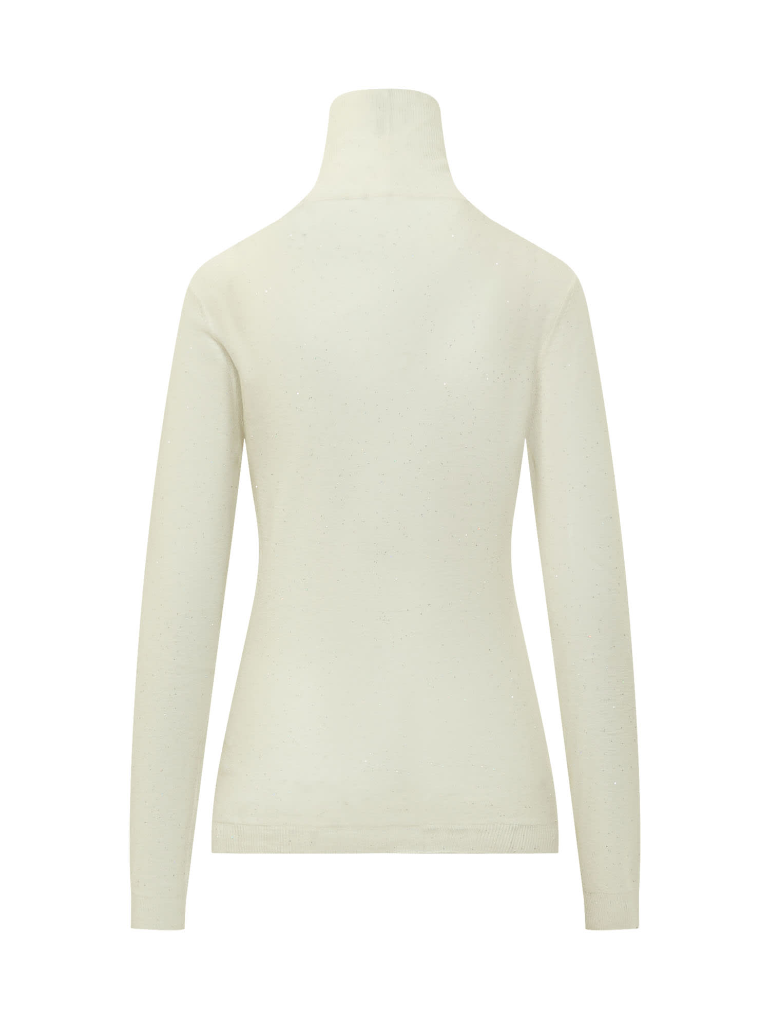 Fabiana Filippi Turtleneck Sweater In Bianco