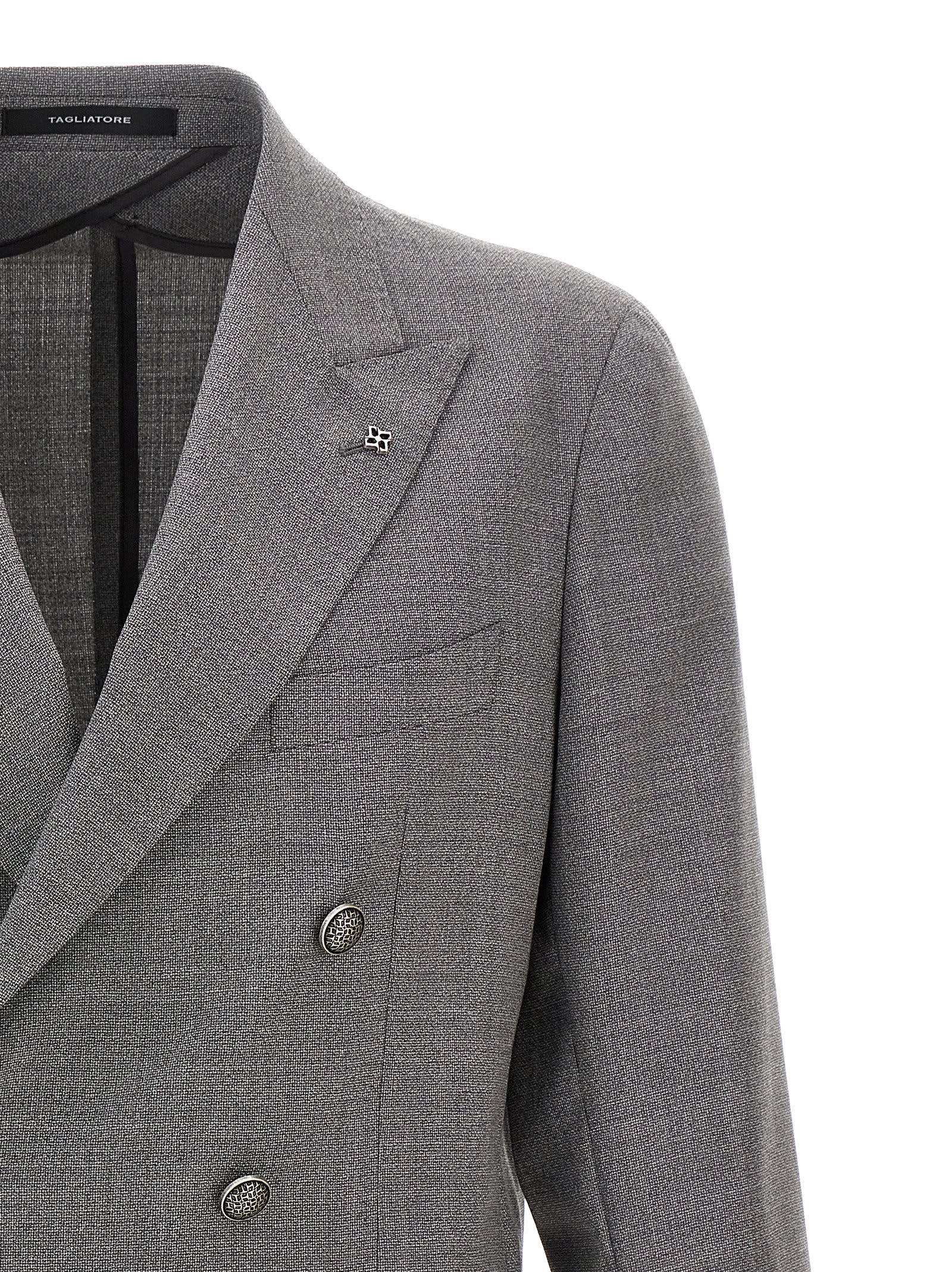 Shop Tagliatore Montecarlo Blazer In Gray