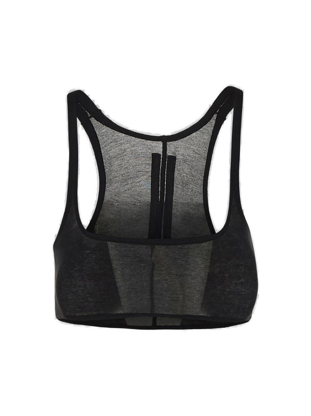 Shop Rick Owens Sleeveless Cropped Top In Black