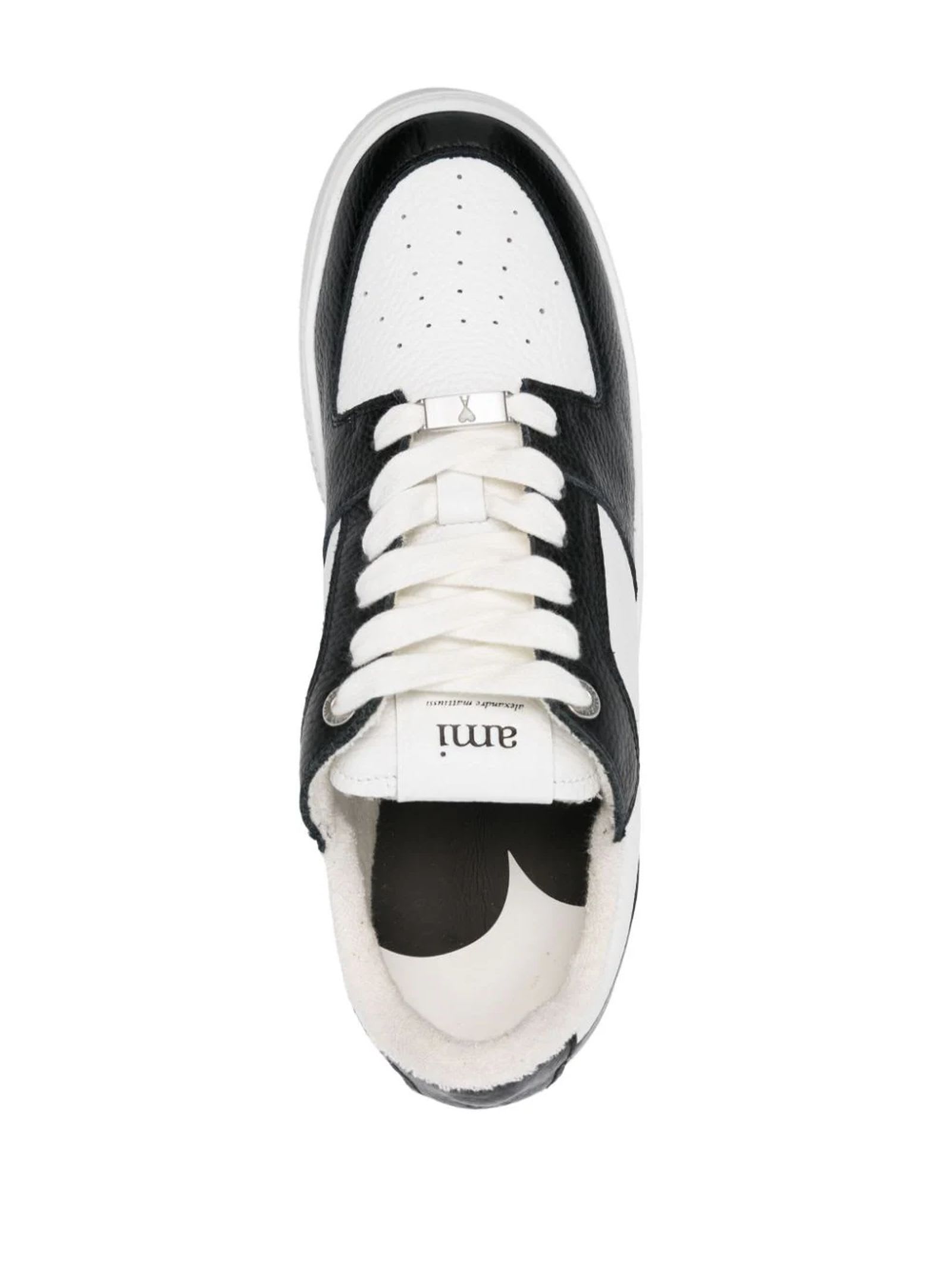 Shop Ami Alexandre Mattiussi Ami Sneakers White