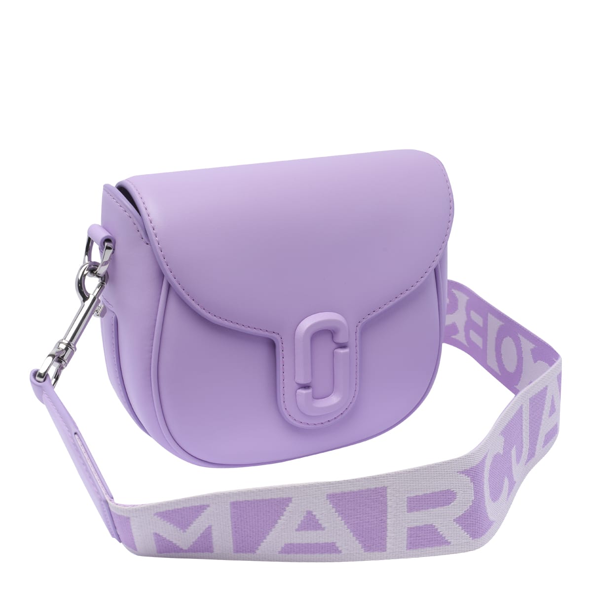 Shop Marc Jacobs The J Marc Small Saddle Bag In Purple