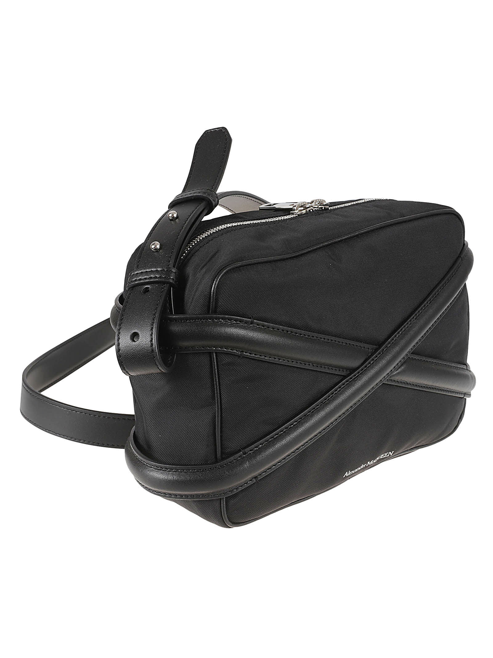 Shop Alexander Mcqueen Ny Cordura Camera Bag In Black