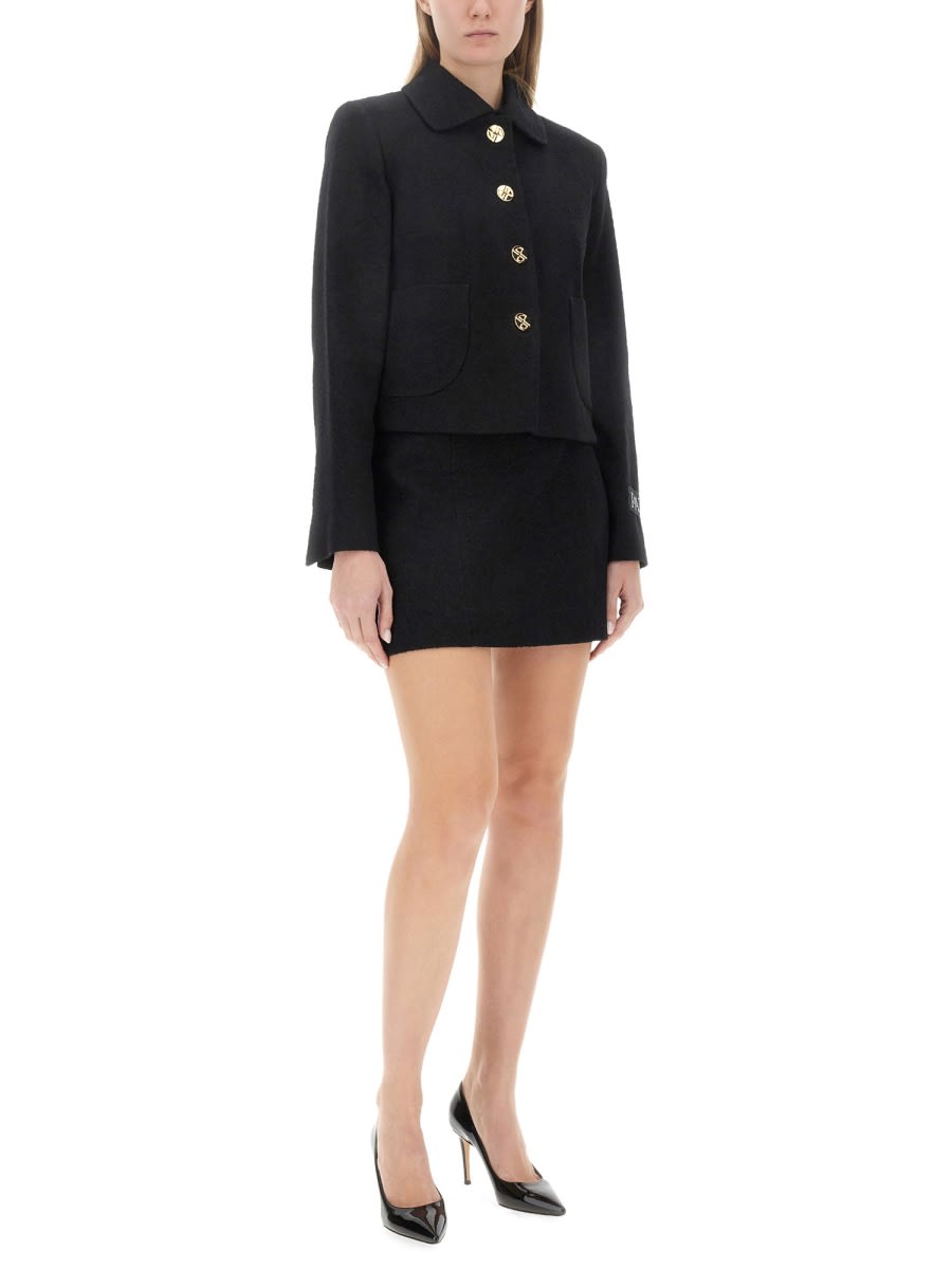 Shop Patou Jacket With Logo In Black