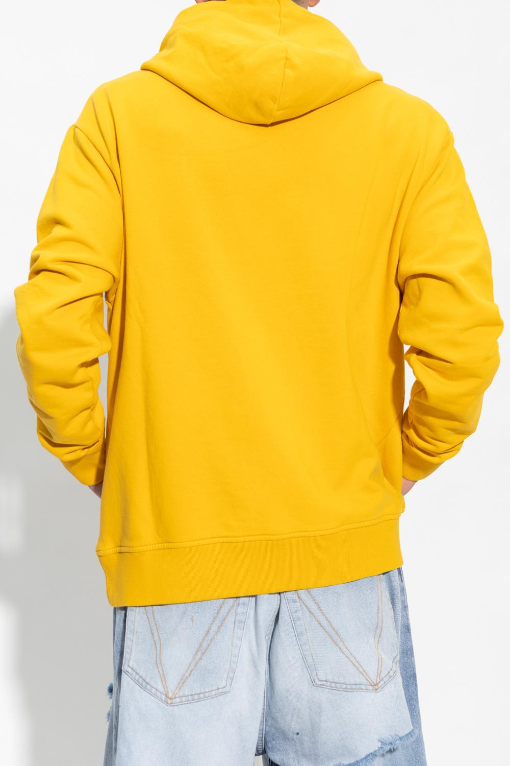 Shop Fourtwofour On Fairfax Hoodie With Logo In Yellow