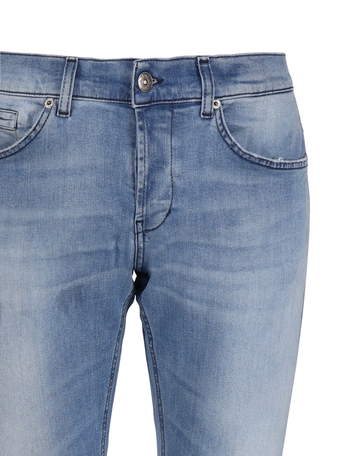 Shop Dondup Skinny George Jeans In Stretch Denim In Blu