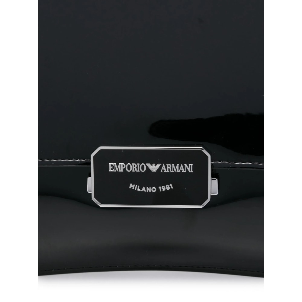 Emporio Armani Black Shoulder Bags In Black