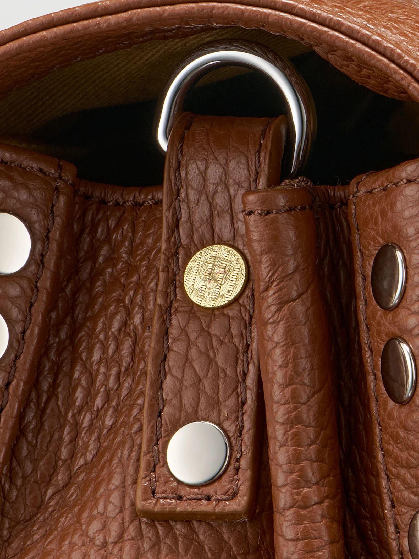 Zanellato Postina Daily Baby Handmade Leather Handbag In Brown