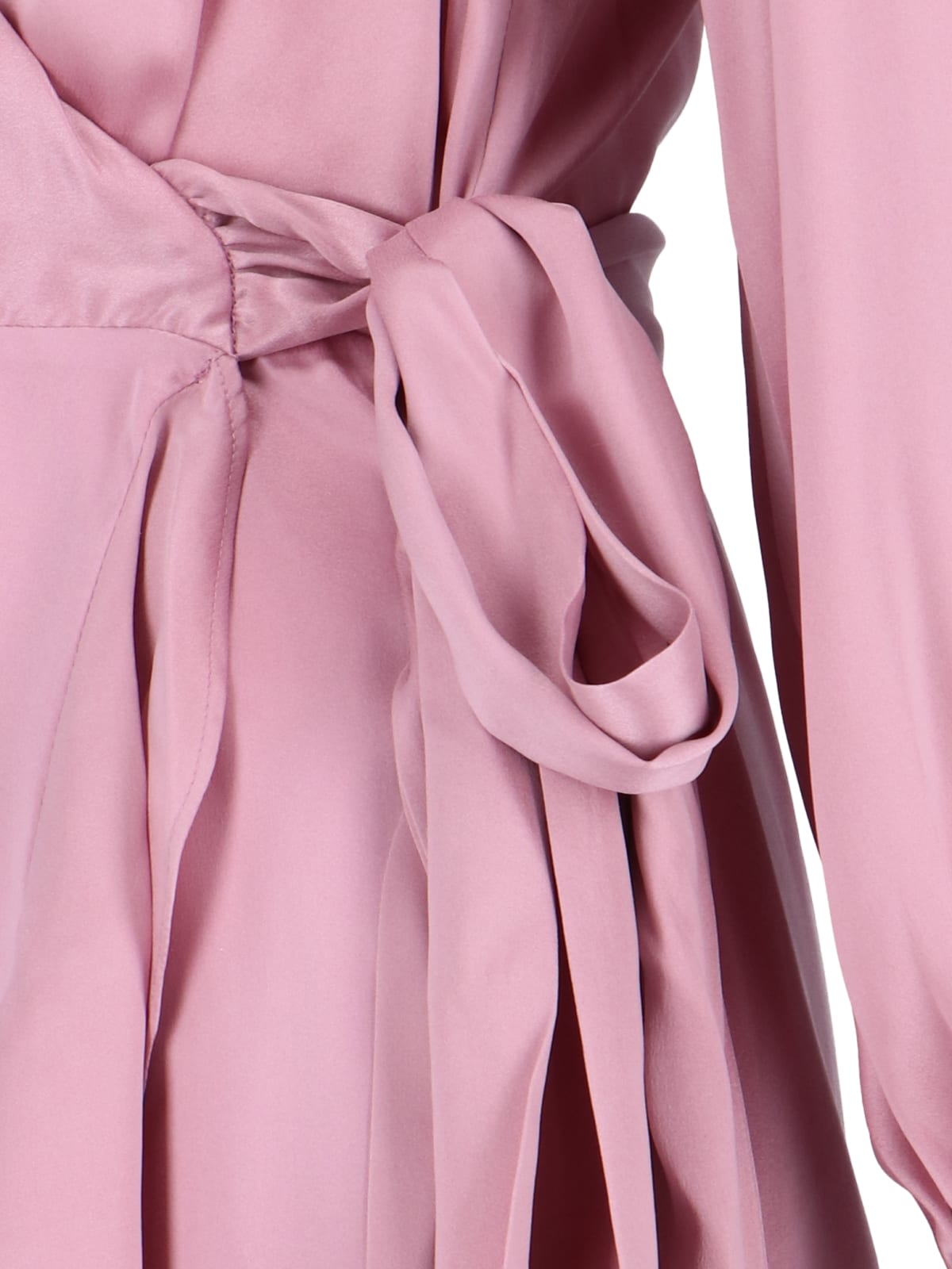Shop Zimmermann Asymmetrical Midi Dress In Pink