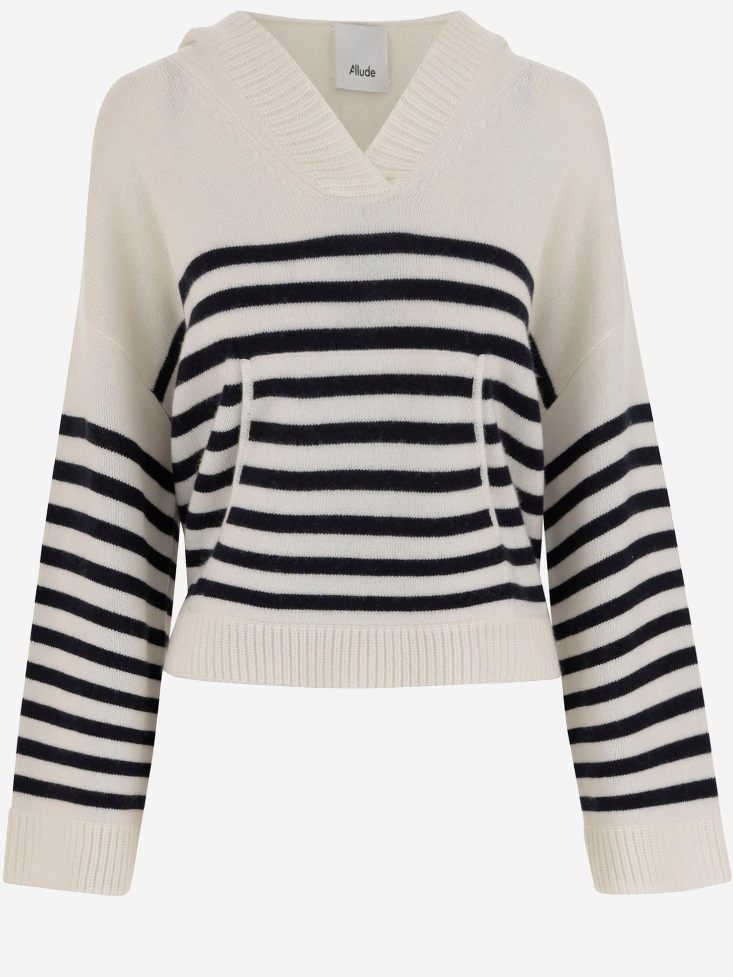 Wool And Cashmere Sweater With Striped Pattern