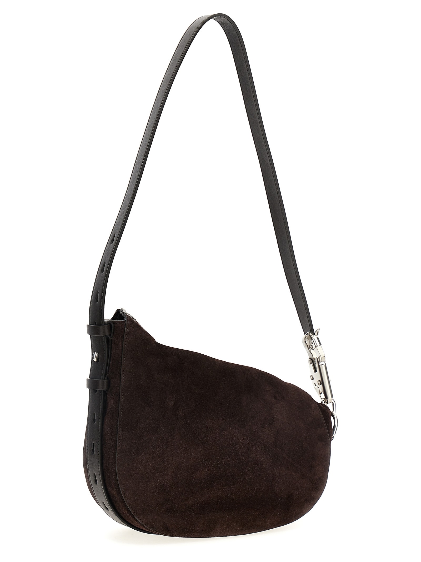 Shop Burberry Knight Shoulder Bag In Brown