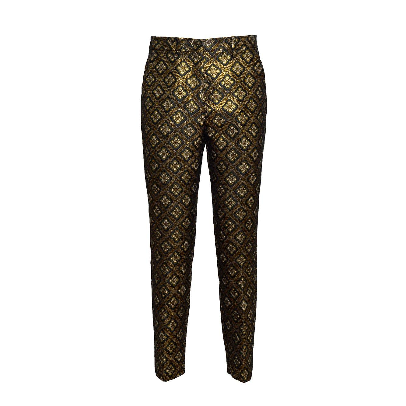 Embroidered-motif Cropped Trousers