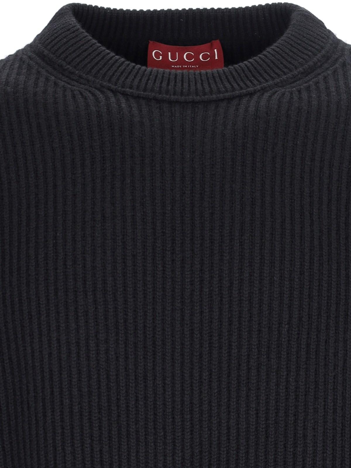 Shop Gucci Basic Sweater In Black