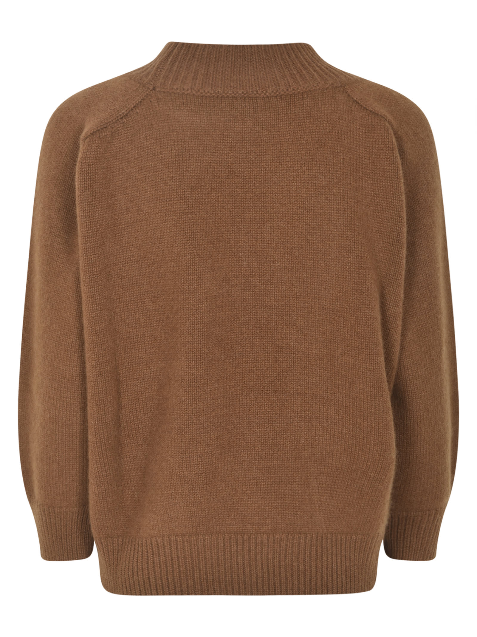 Shop Saverio Palatella Rib Trim Plain Sweater In Castagno