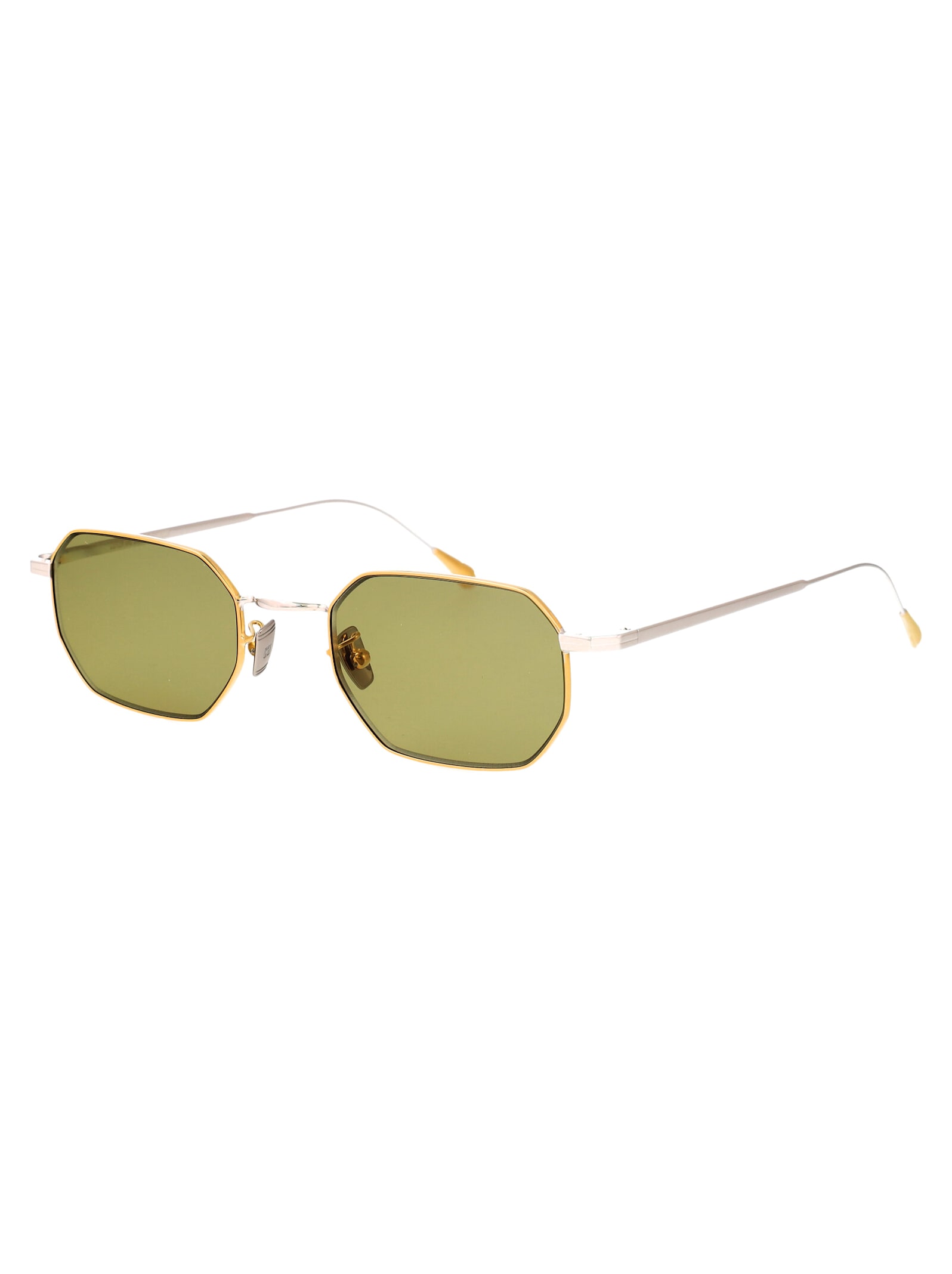 Shop Cutler And Gross 0005 Sunglasses In 04 Rhodium/gold
