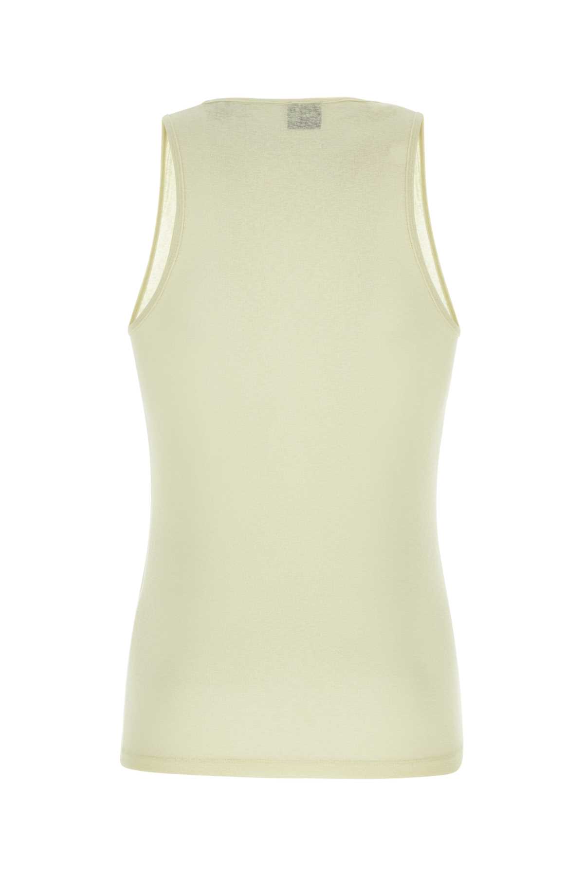 Shop Nanushka Ivory Polyester Levon Tank Top In Whitewax