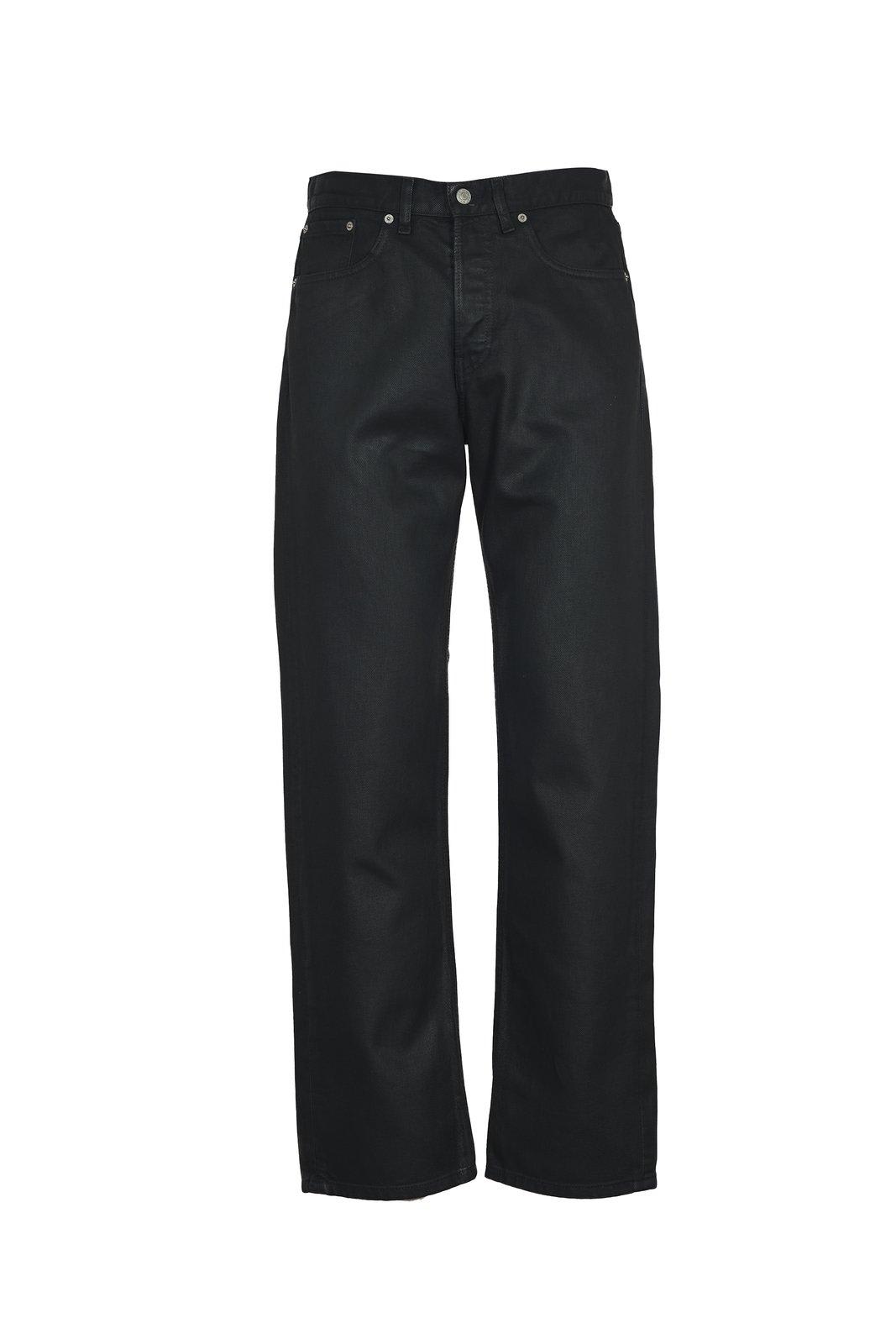 Shop Dries Van Noten Panthero Straight Leg Jeans In Black