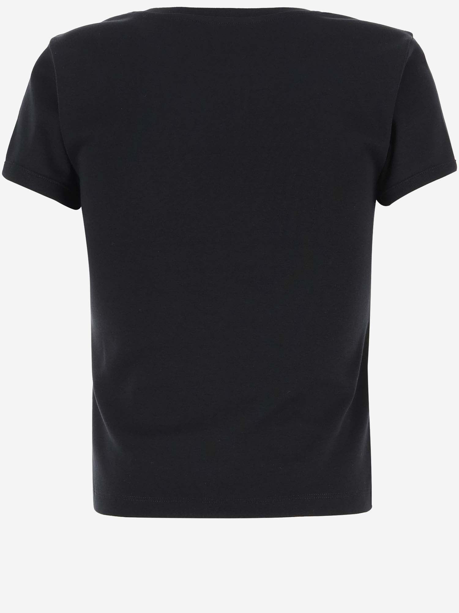 Coperni Washed Logo Boxy T-shirt In Black/white