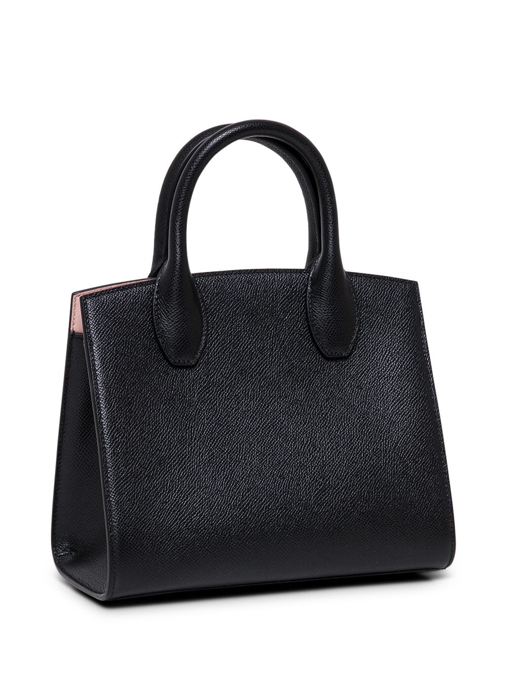 Shop Ferragamo Studio Box Black Leather Handbag