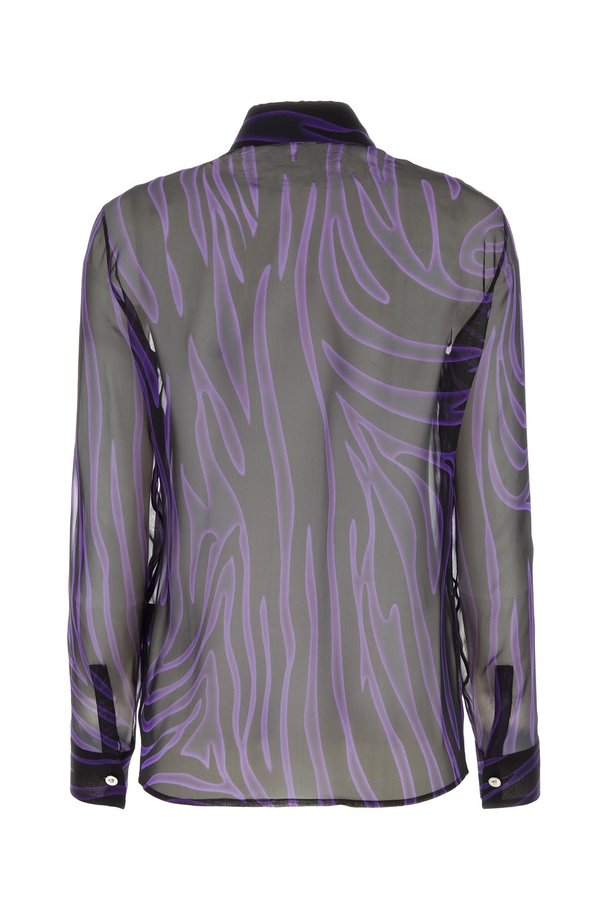 Shop Versace Camicia In Blackorchid