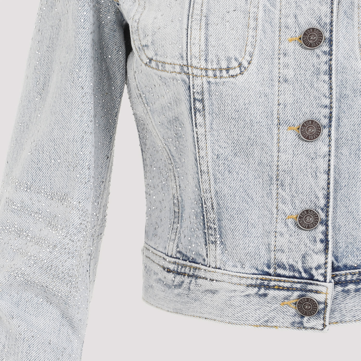 Shop Diesel De-slimmy Jacket In Denim